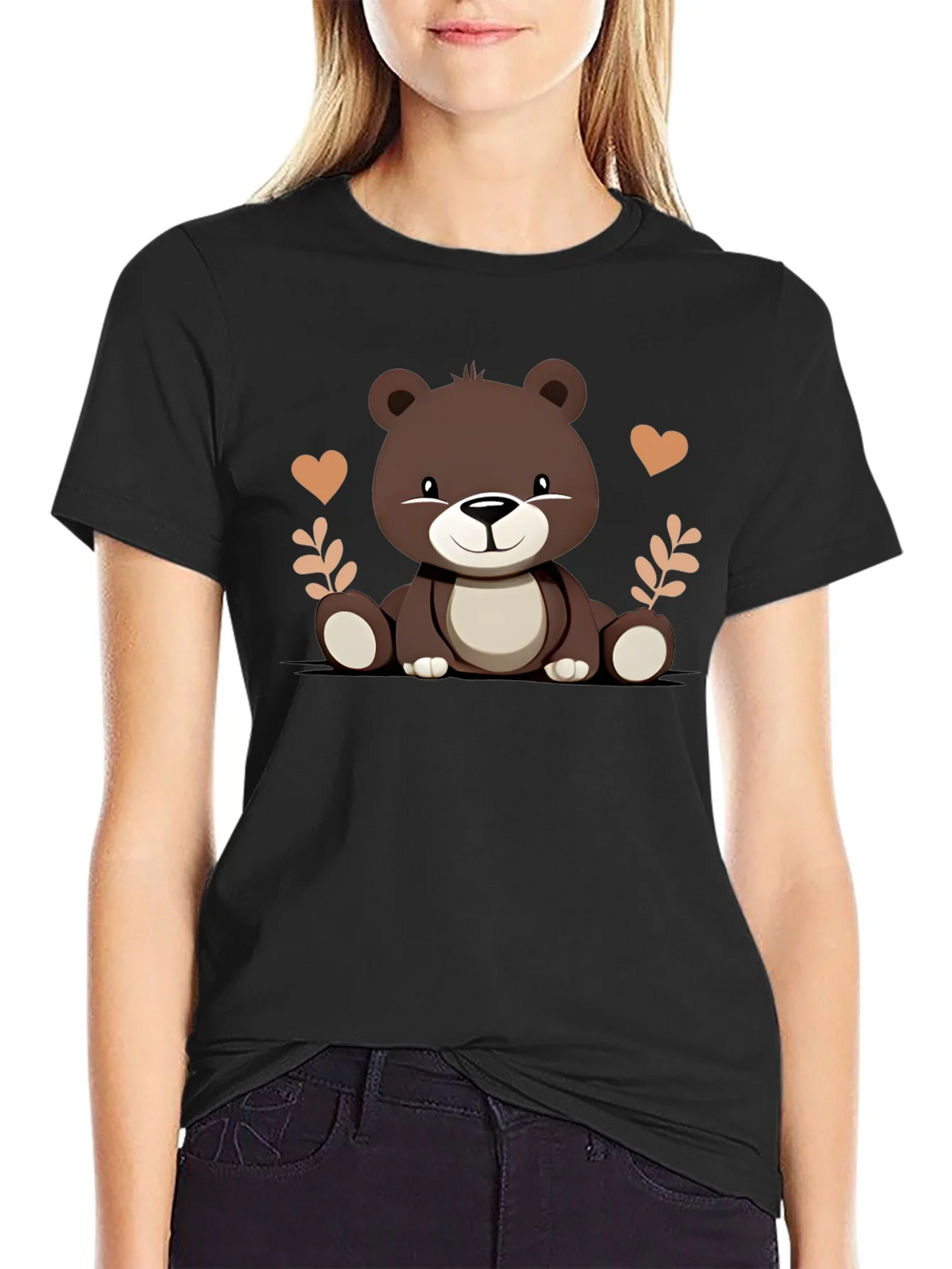 Cute Bear Graphic Tee - Soft Cotton Comfort product image 1