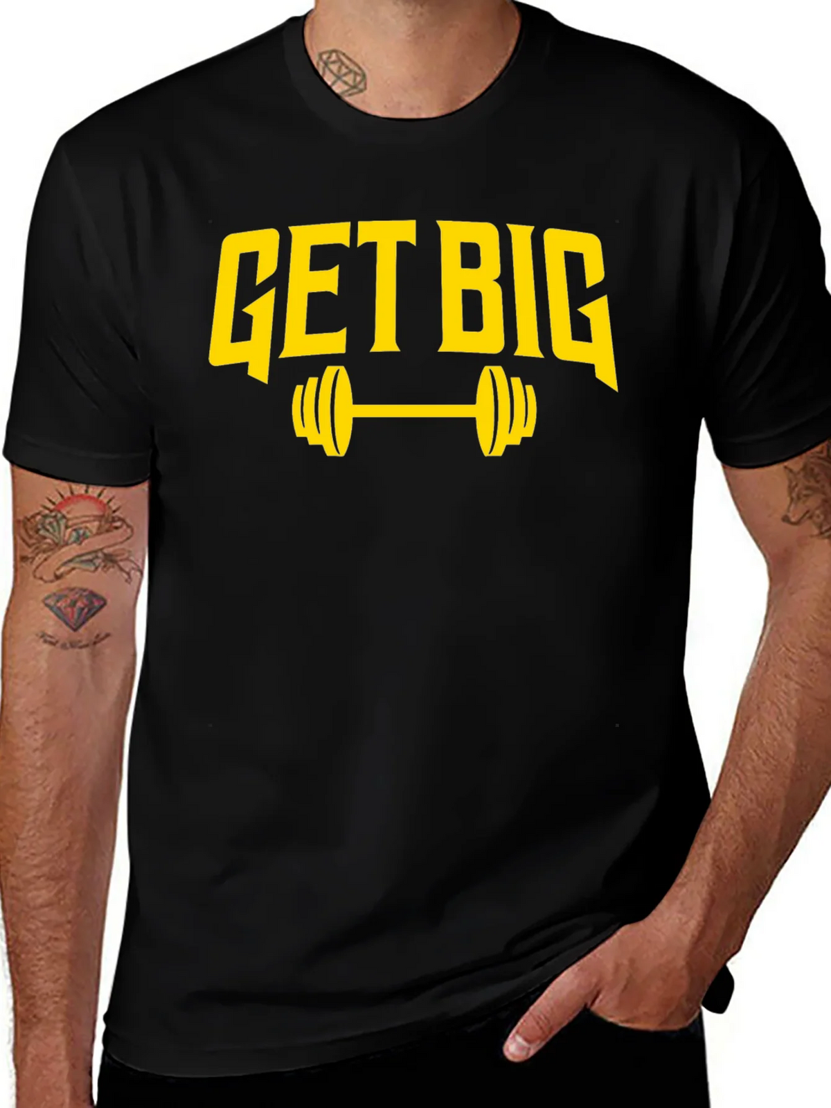 Get Big Weightlifting T-Shirt Gym Motivation product image 1