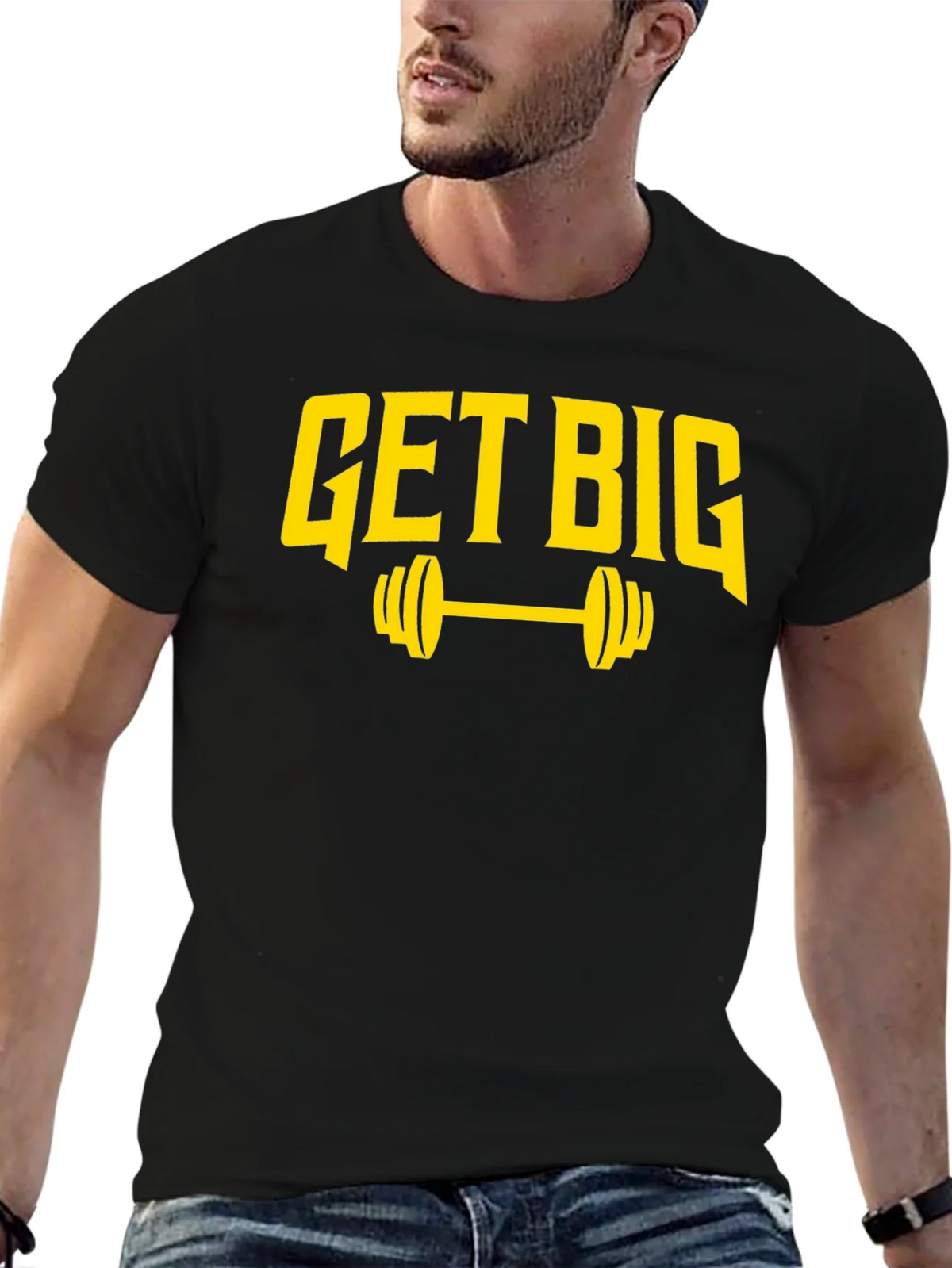 Get Big Weightlifting T-Shirt Gym Motivation product image 5