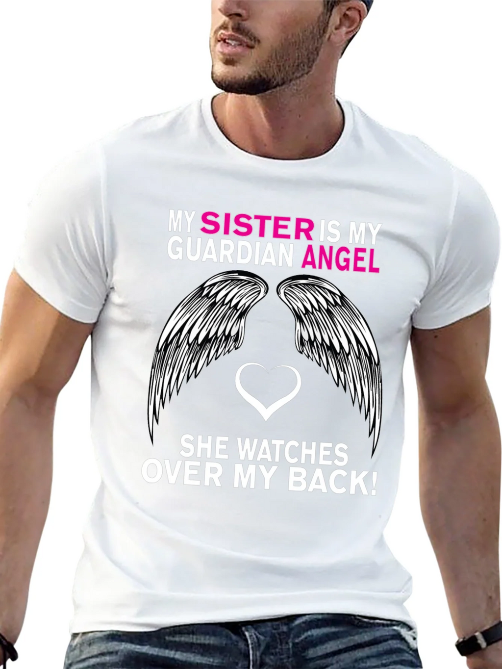Sister Guardian Angel Graphic Tee product image 12