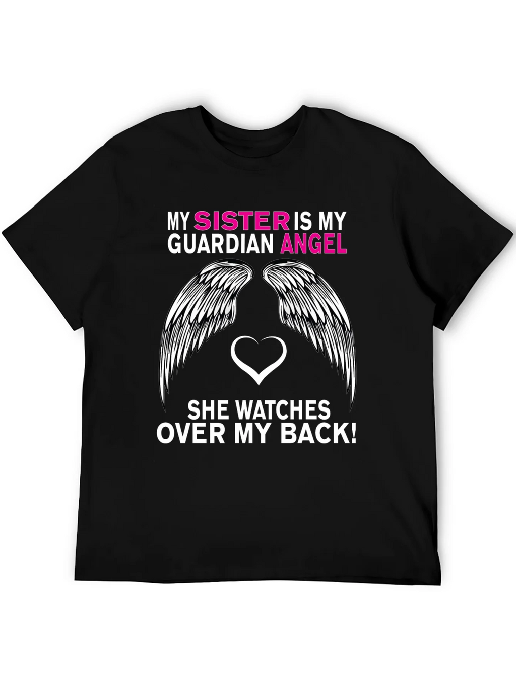 Sister Guardian Angel Graphic Tee product image 5