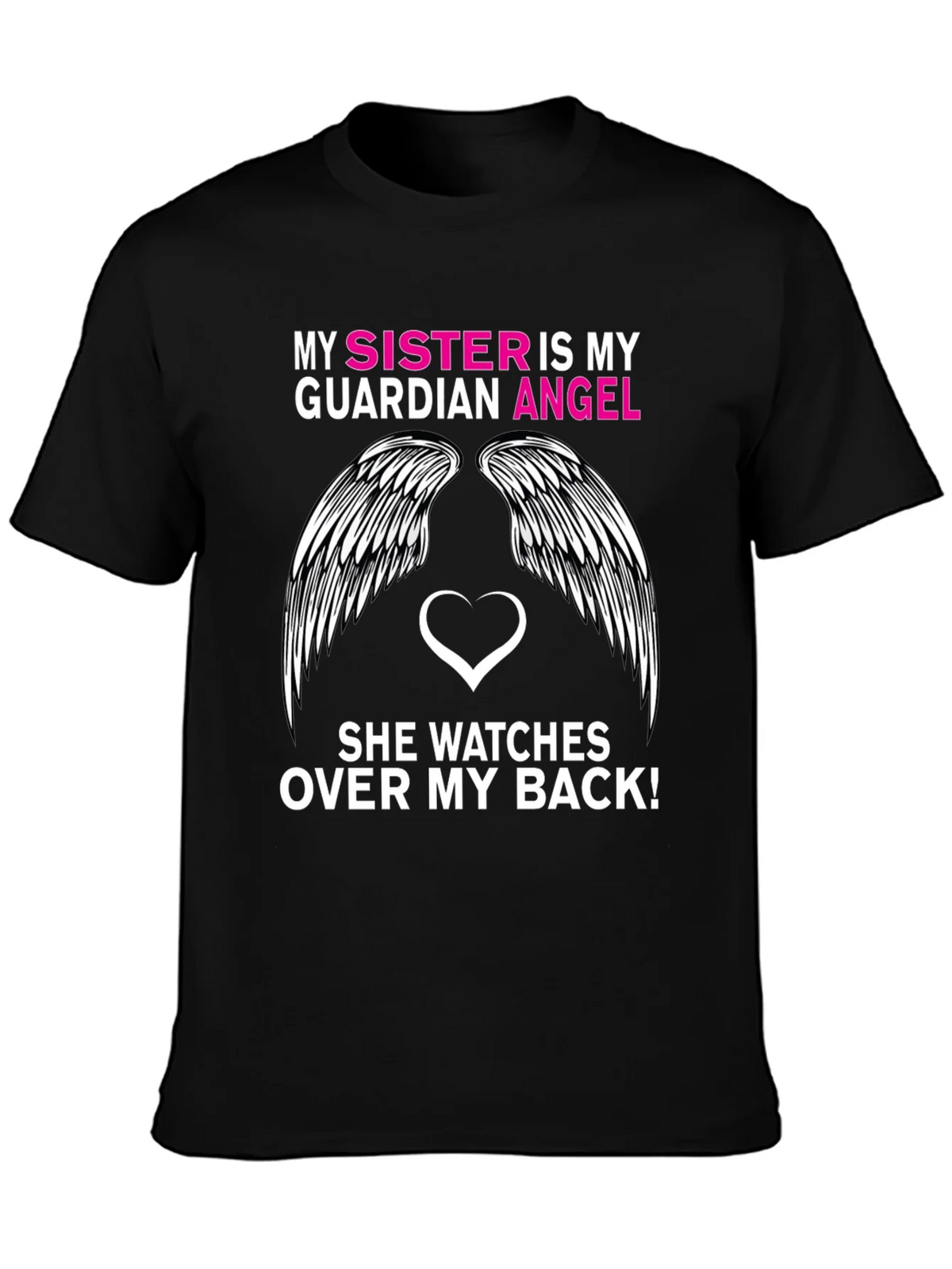 Sister Guardian Angel Graphic Tee product image 3
