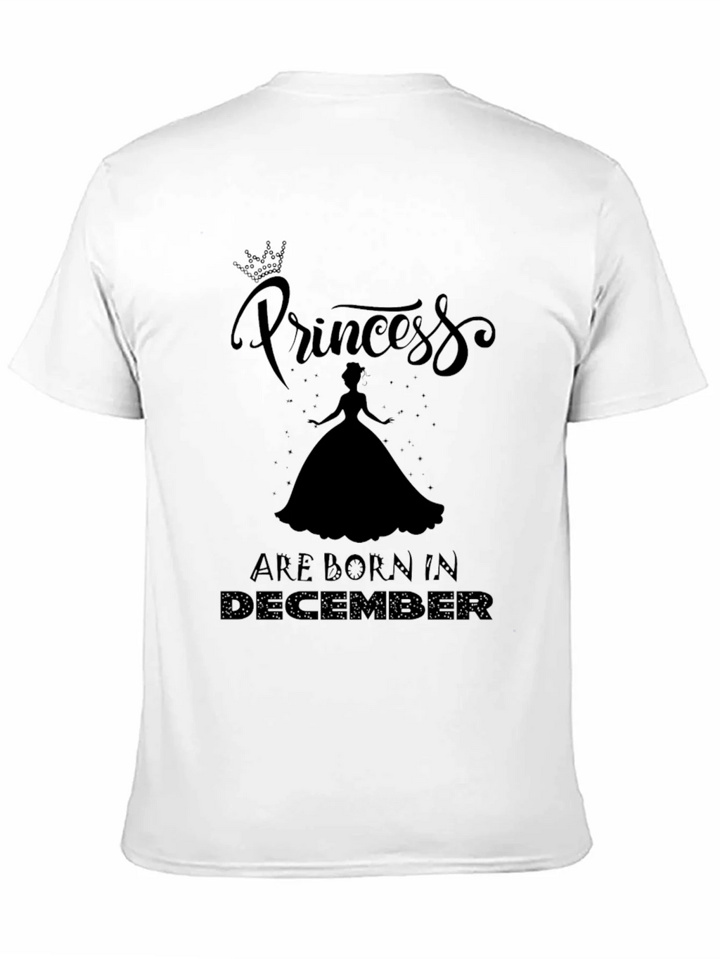 Princess Born In December T-Shirt - Black product image 8