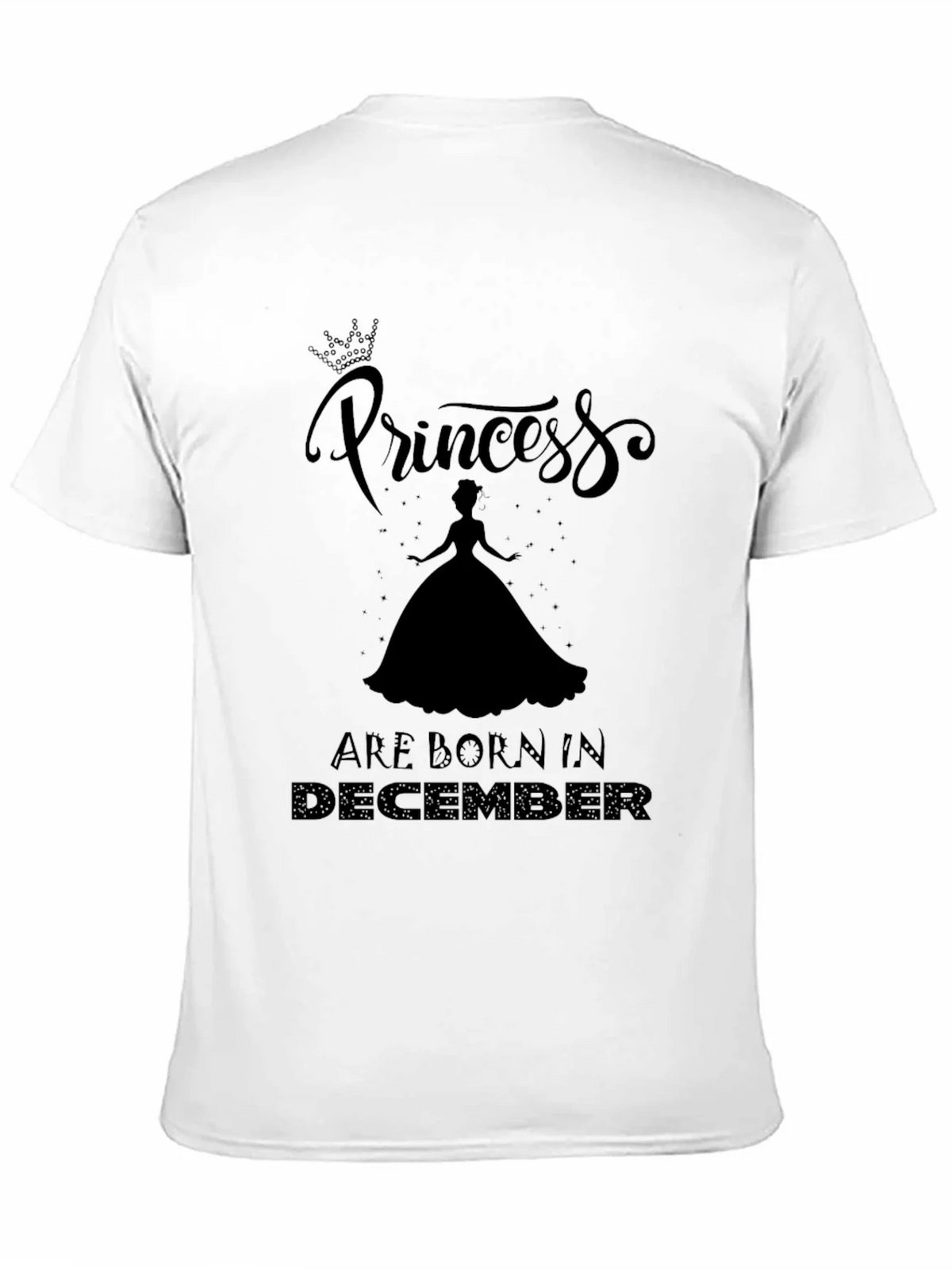 Princess Born In December T-Shirt - Black product image 8