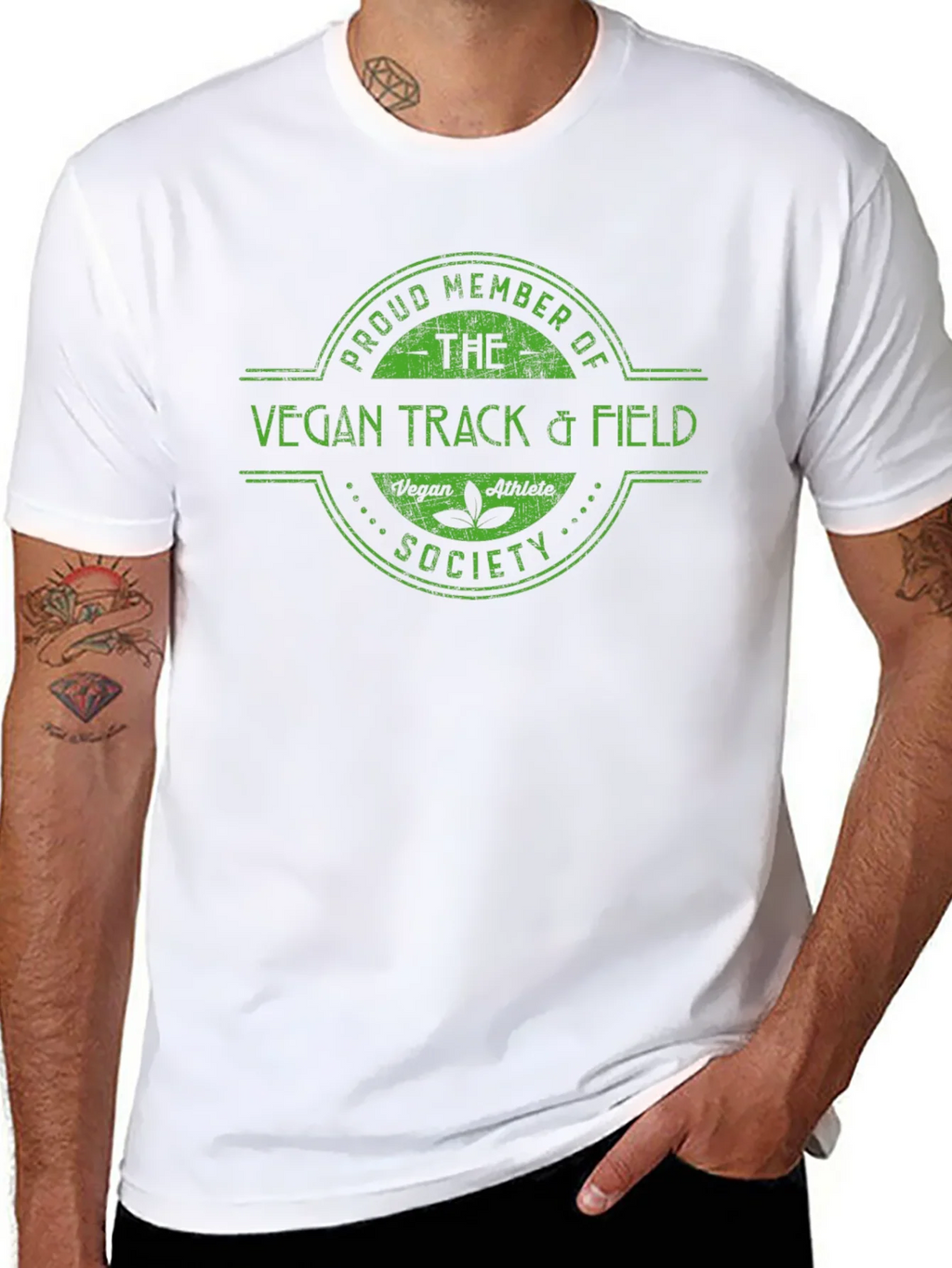 Vegan Track & Field Society T-Shirt product image 7