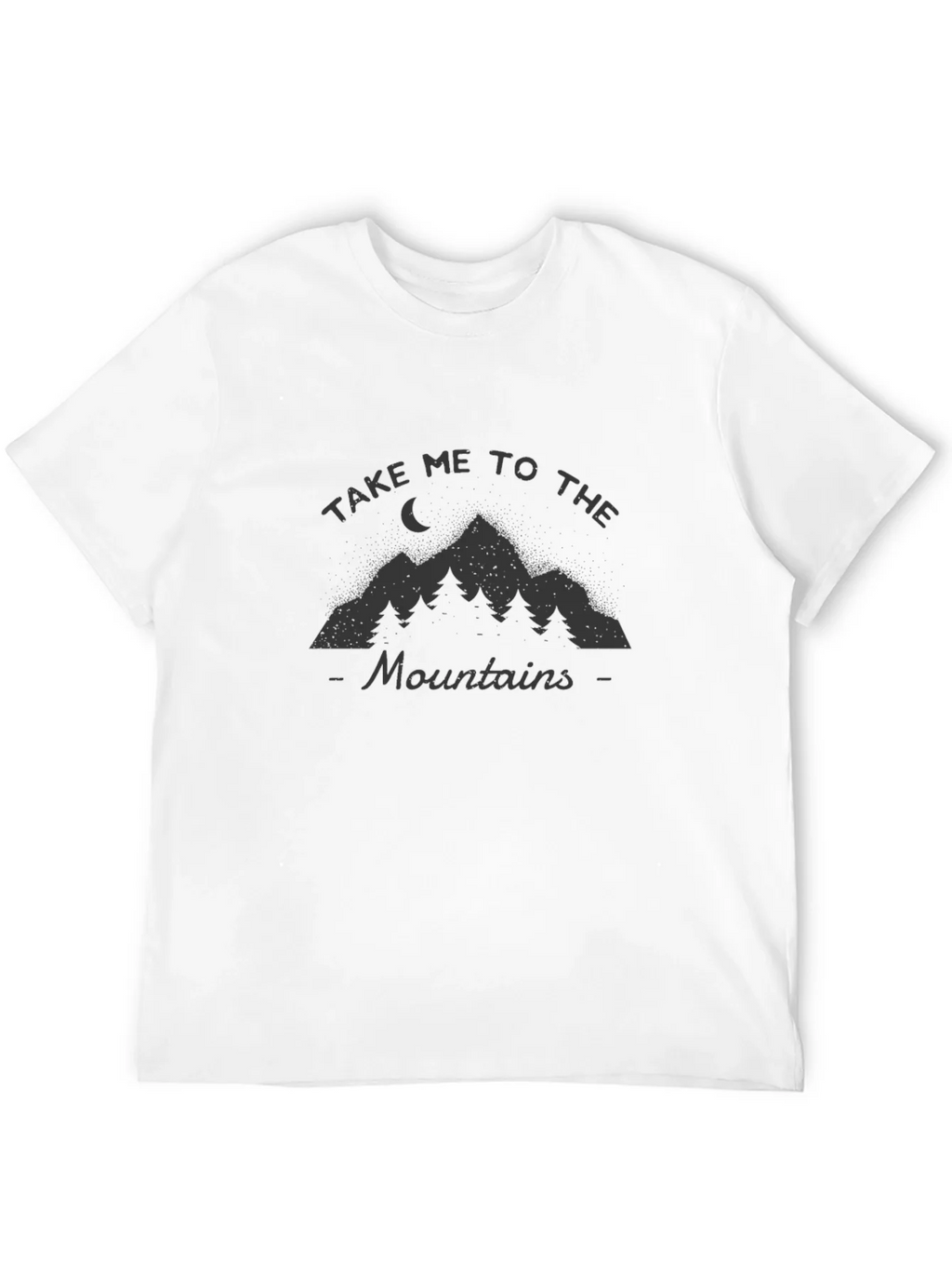 Mountain Adventure Graphic Tee - Black Crew Neck T-Shirt product image 3