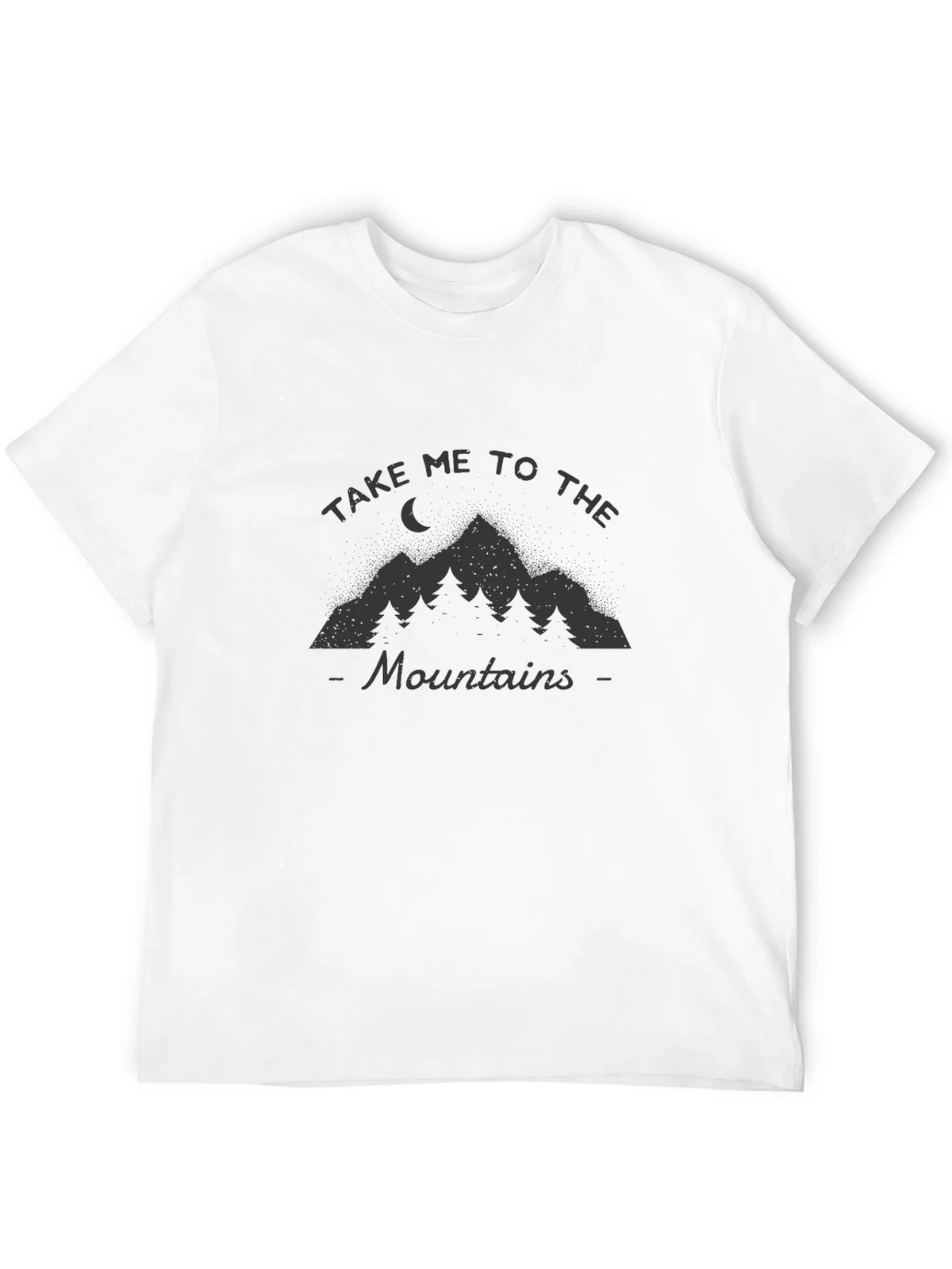 Mountain Adventure Graphic Tee - Black Crew Neck T-Shirt product image 3