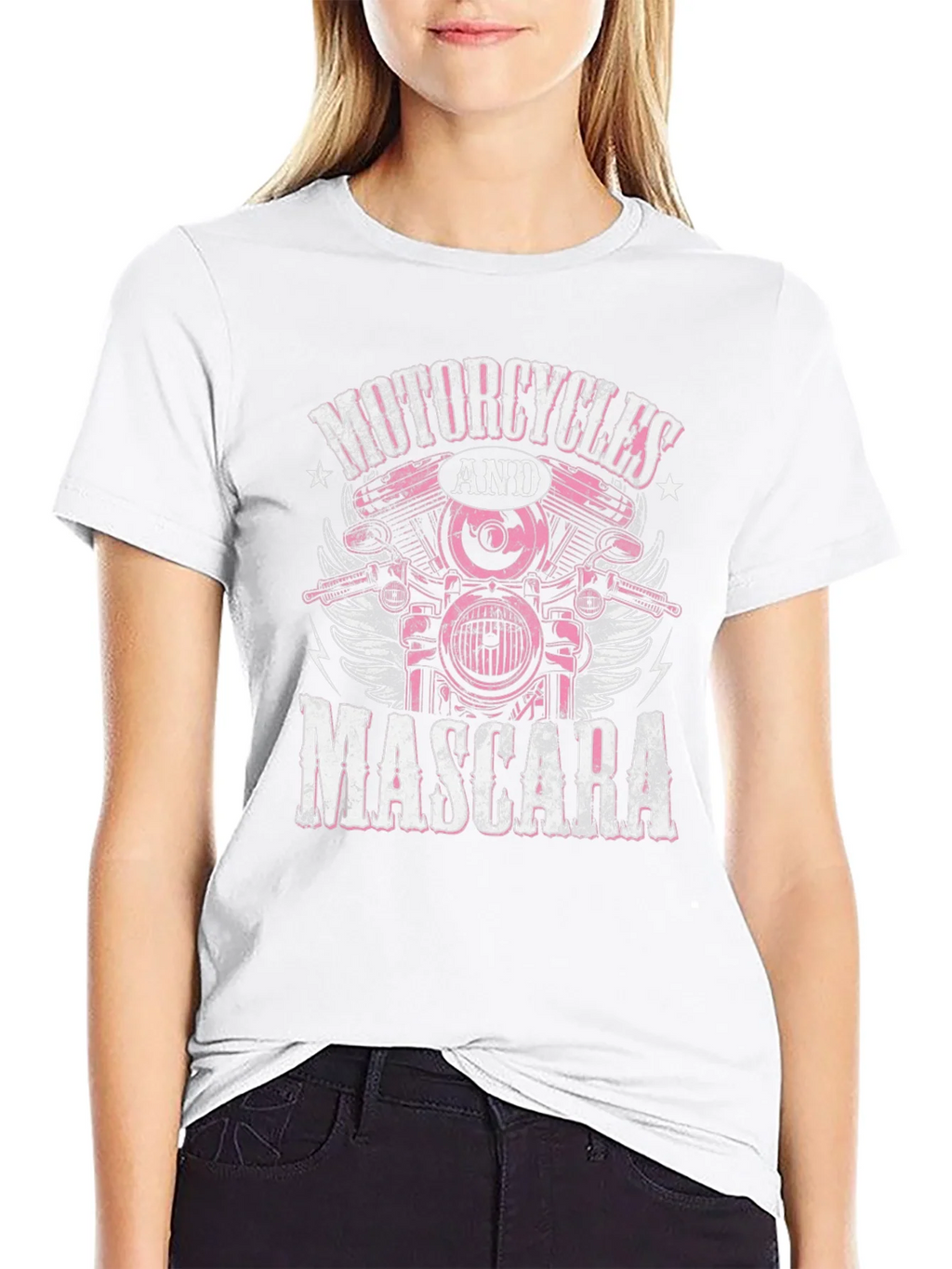 Motorcycles and Mascara Graphic Tee product image 8