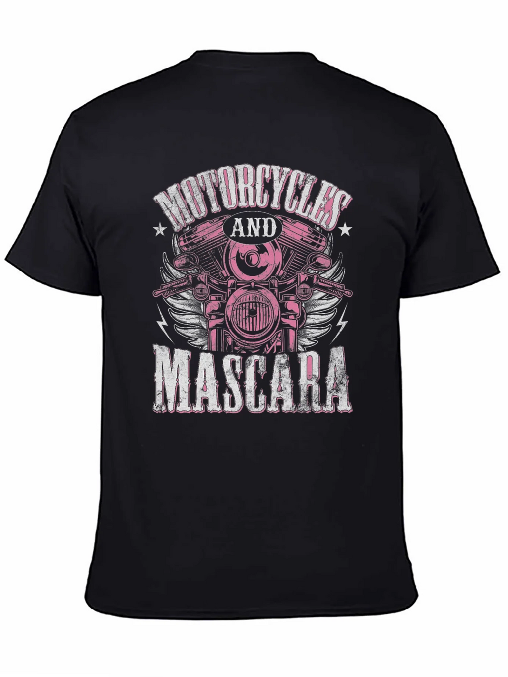 Motorcycles and Mascara Graphic Tee product image 4