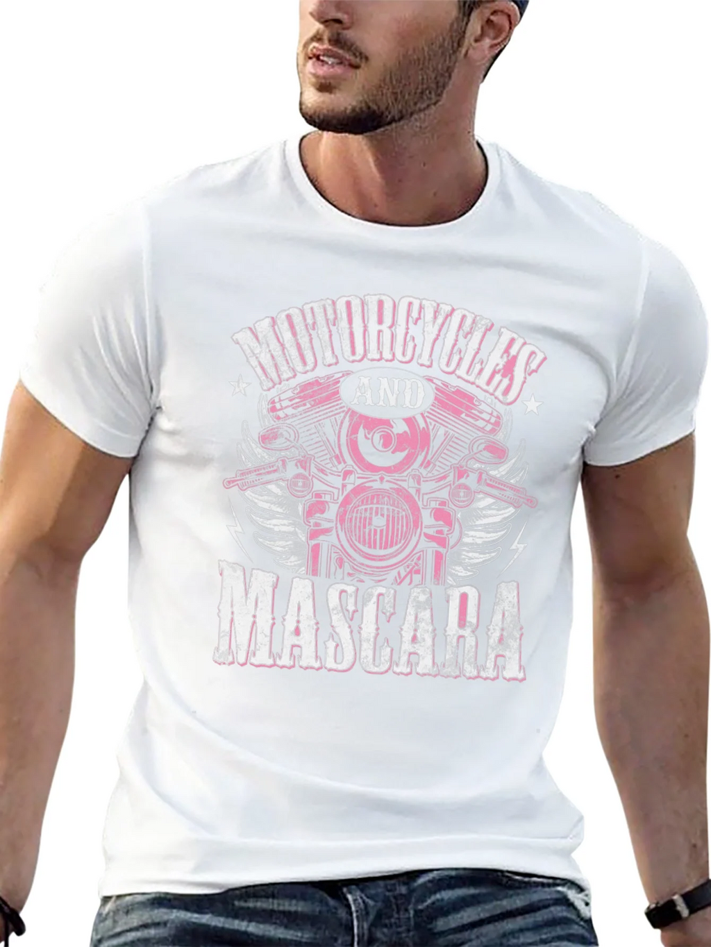 Motorcycles and Mascara Graphic Tee product image 12