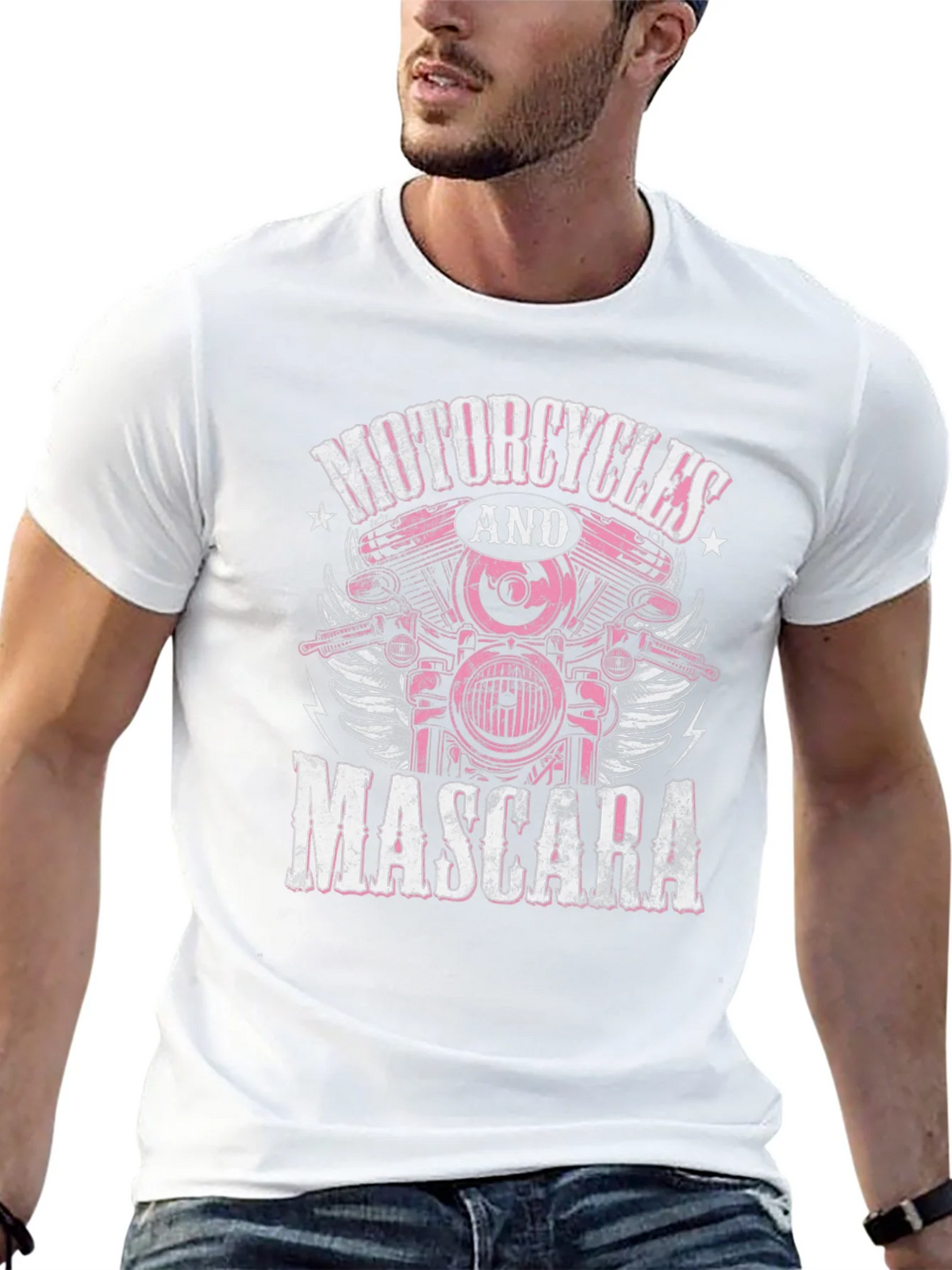 Motorcycles and Mascara Graphic Tee product image 12