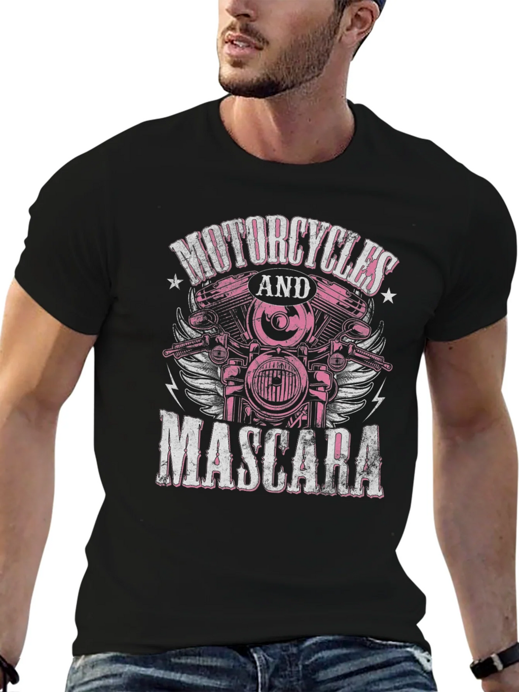 Motorcycles and Mascara Graphic Tee product image 6