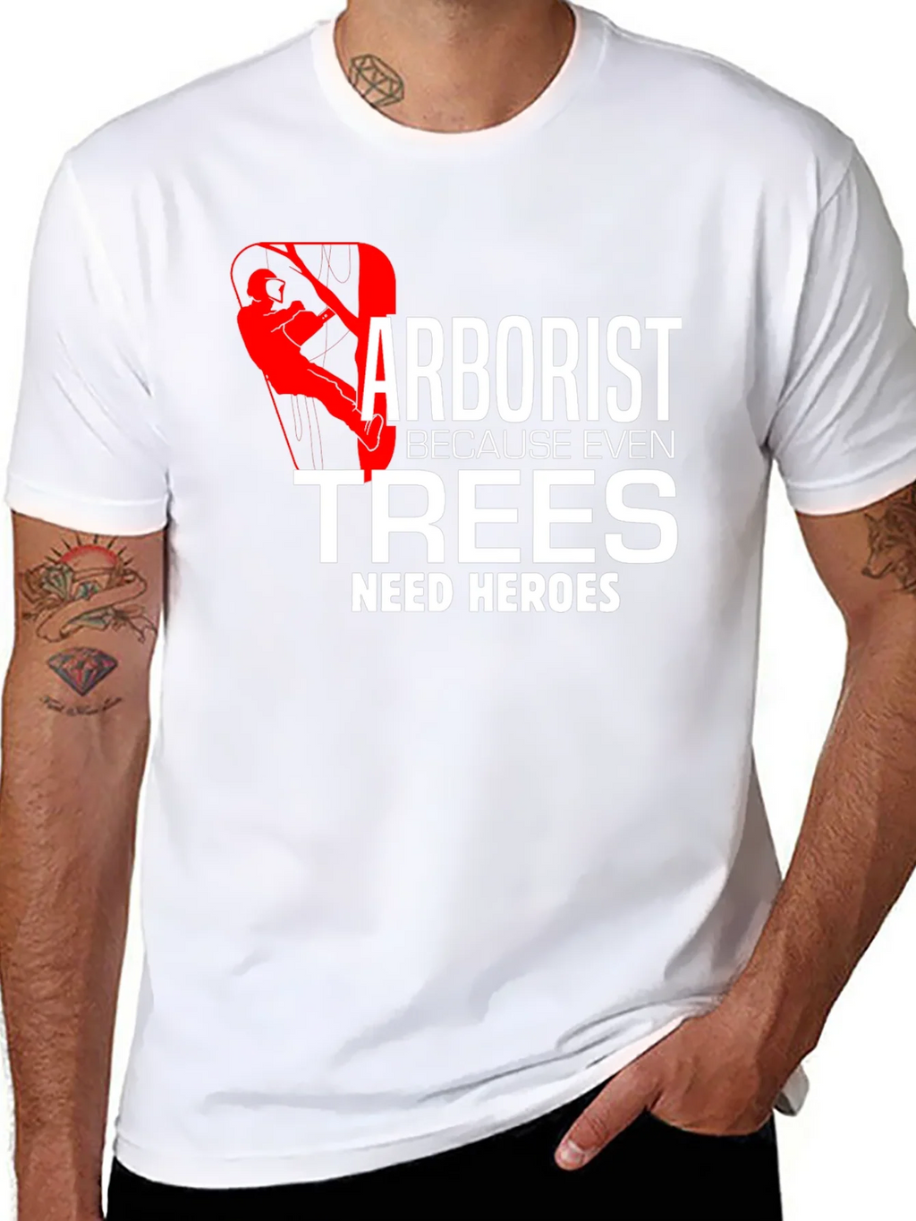 Arborist Hero T-Shirt Tree Climber Arboriculture Tee product image 7