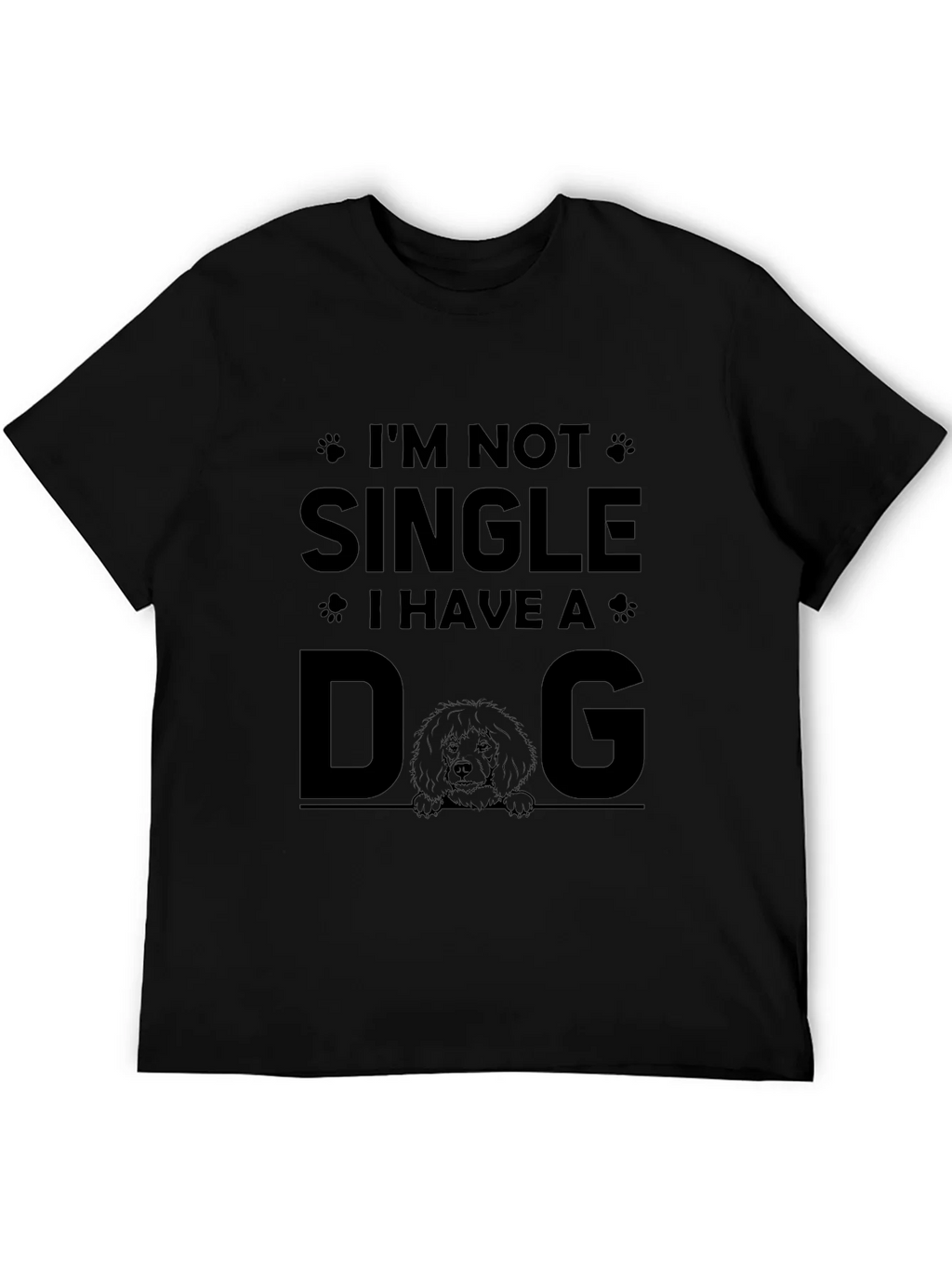Im Not Single I Have A Dog Graphic Tee product image 2