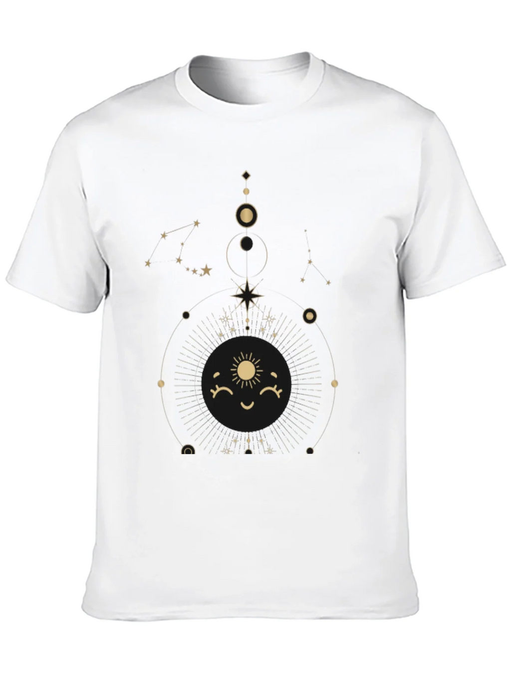 Celestial Sun Graphic Tee - Stylish Black Cotton T-Shirt product image 9