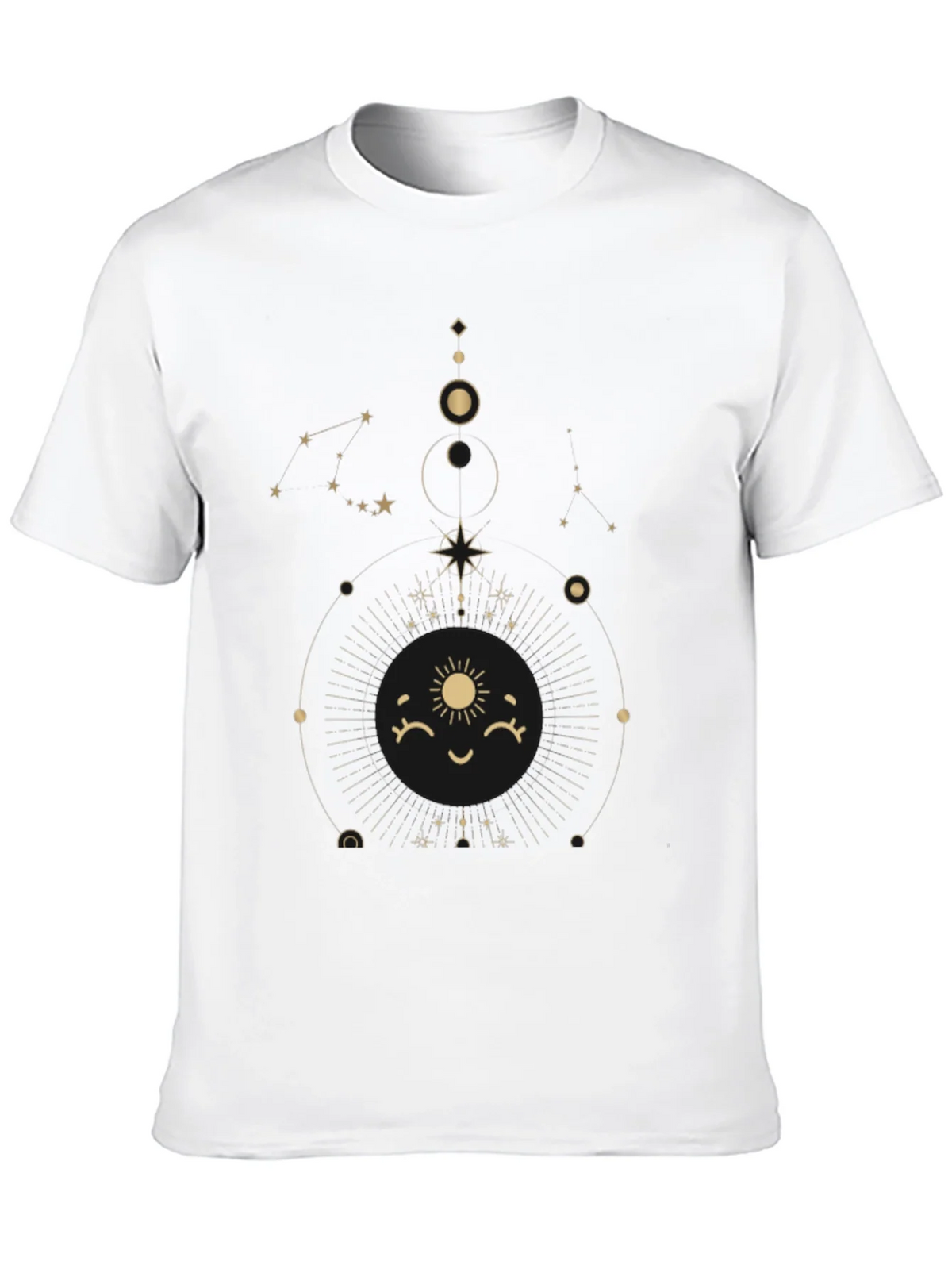 Celestial Sun Graphic Tee - Stylish Black Cotton T-Shirt product image 9