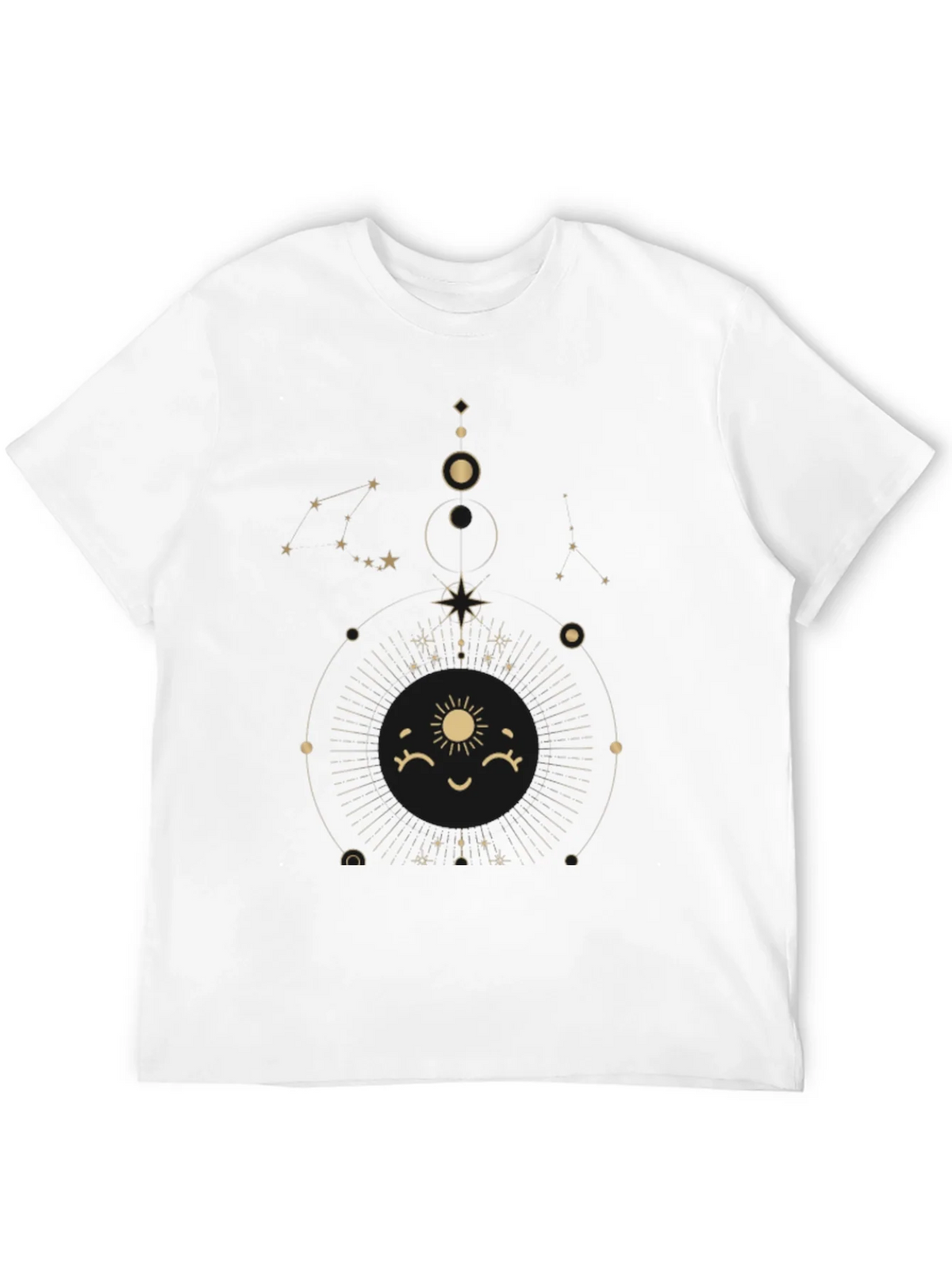 Celestial Sun Graphic Tee - Stylish Black Cotton T-Shirt product image 11