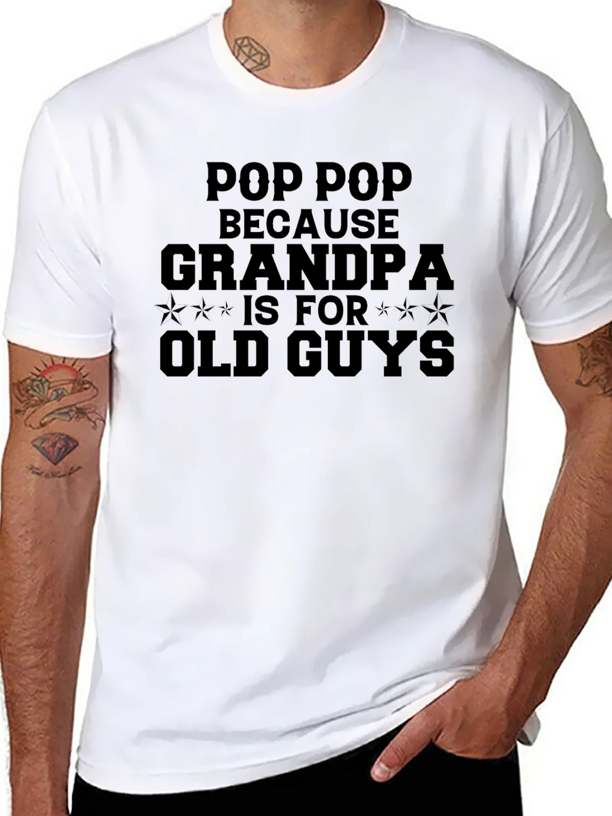 Pop - Because Grandpa Is For Old Guys T-Shirt product image 7