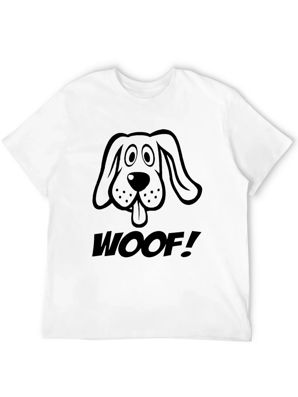 Woof! Graphic Dog T-Shirt - Casual Black Tee product image 11
