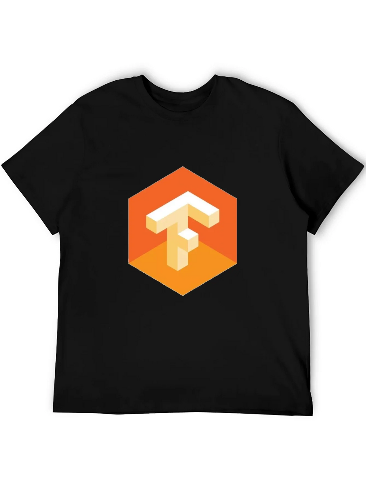 TensorFlow Logo Black T-Shirt product image 5