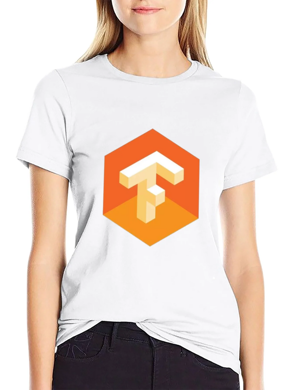 TensorFlow Logo Black T-Shirt product image 8