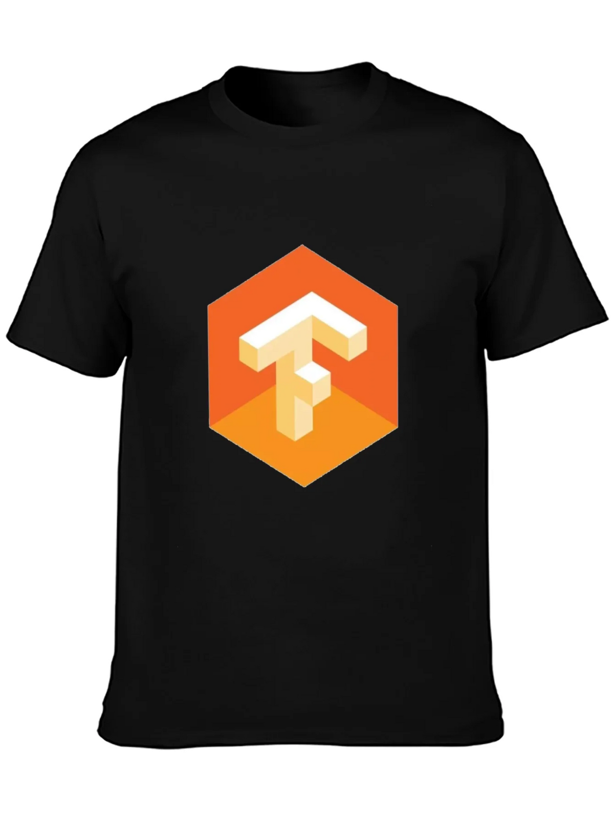 TensorFlow Logo Black T-Shirt product image 3