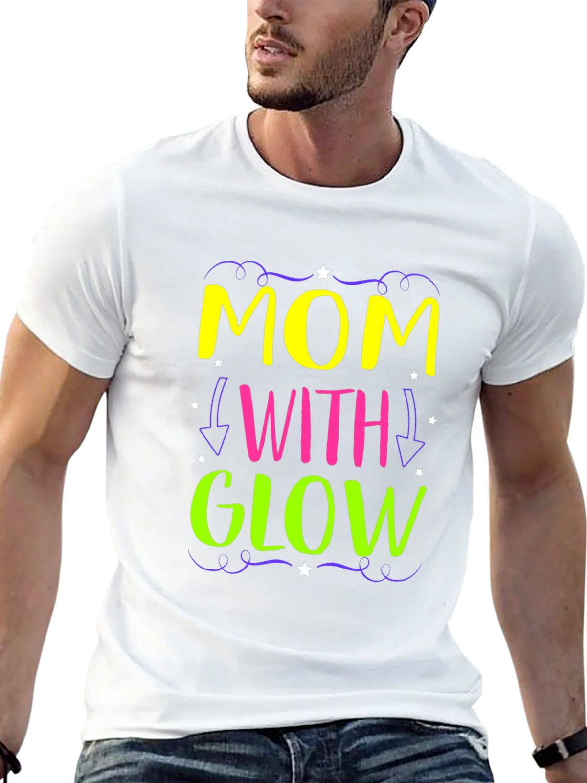 Mom With Glow - Novelty Graphic Tee product image 12