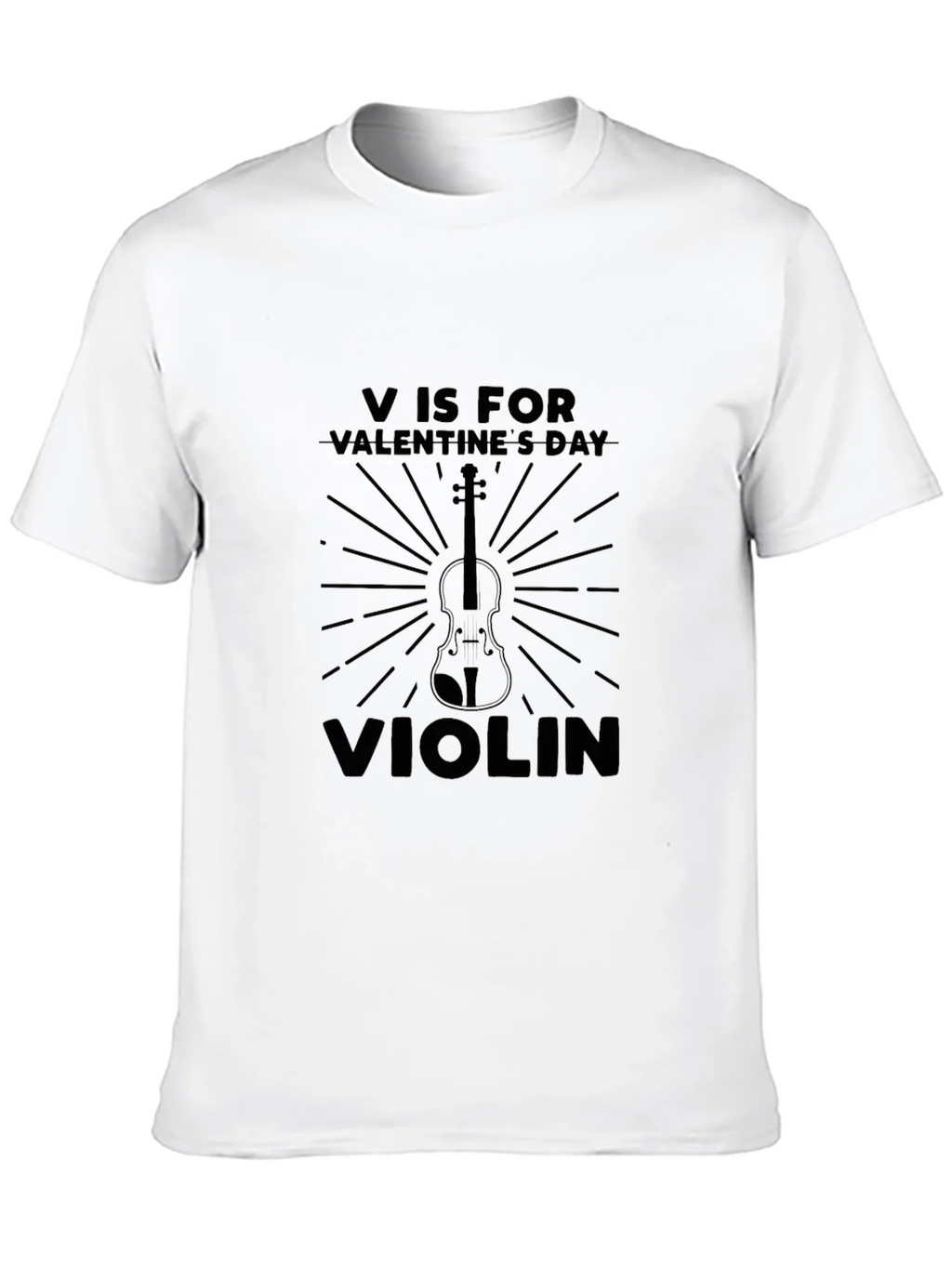 V is for Valentines Day Violin T-Shirt product image 9
