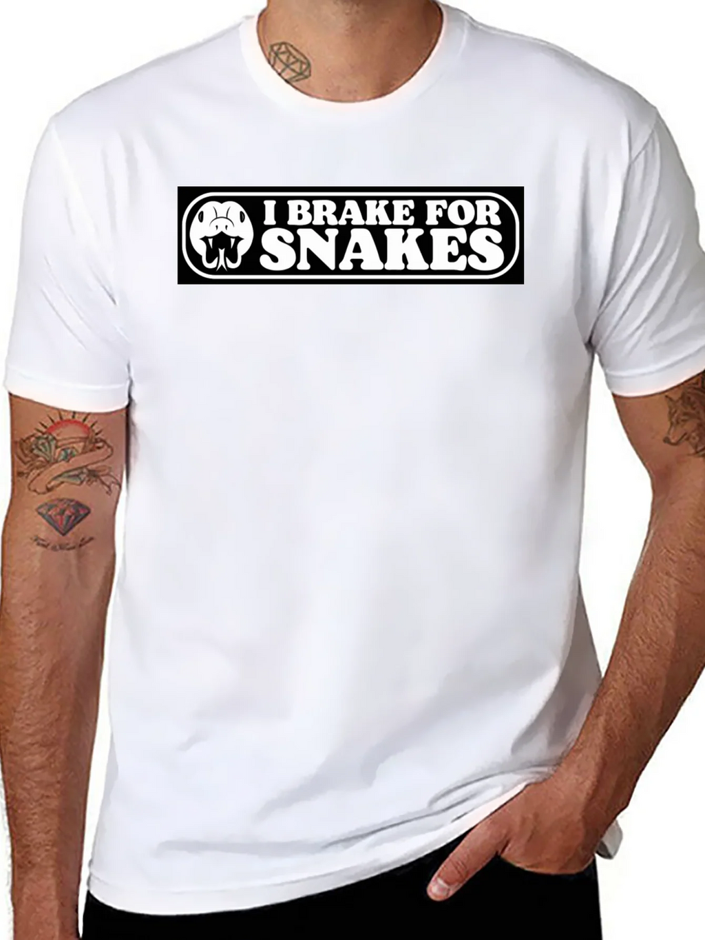 I Brake for Snakes T-Shirt product image 7