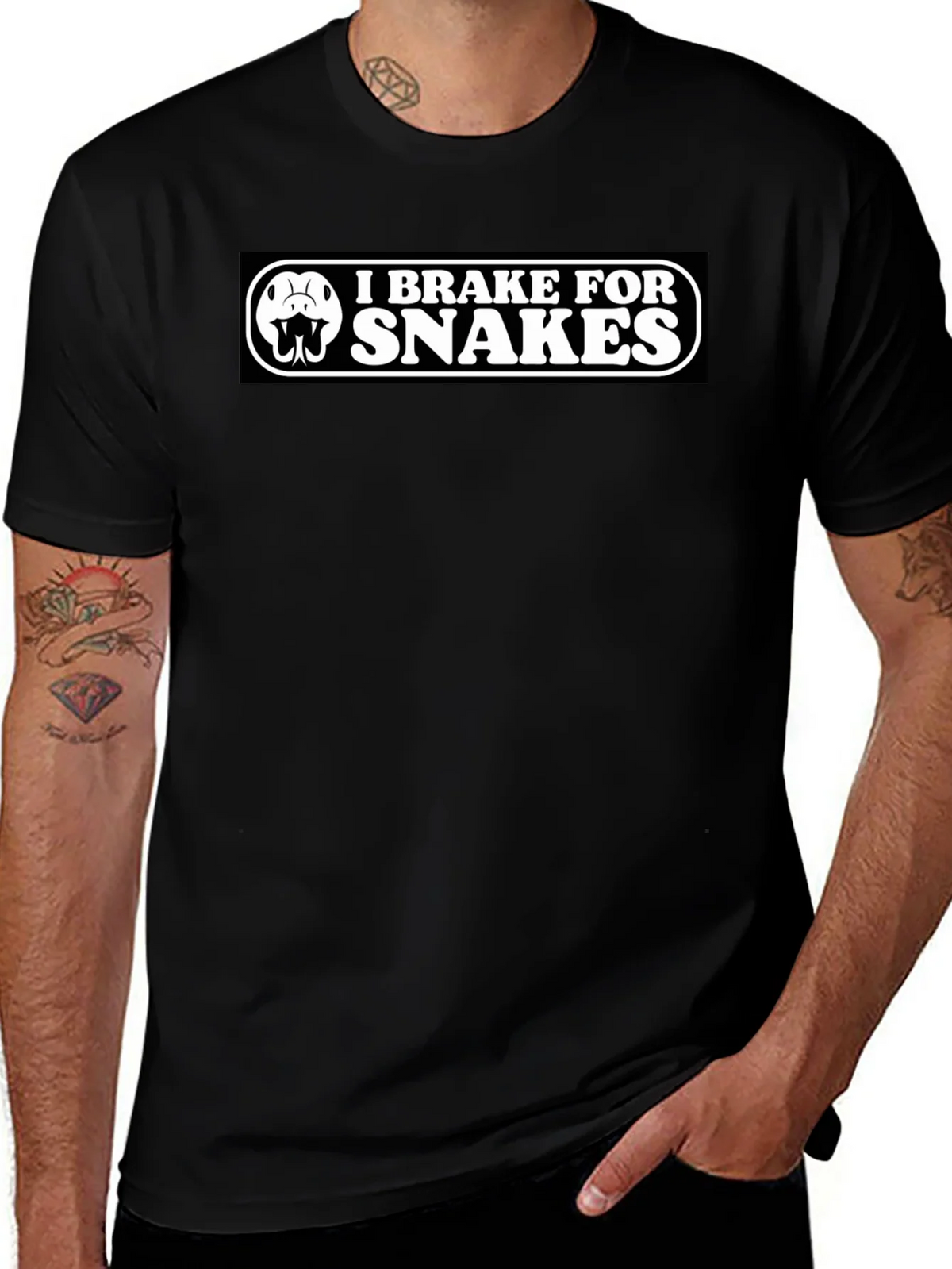 I Brake for Snakes T-Shirt product image 1