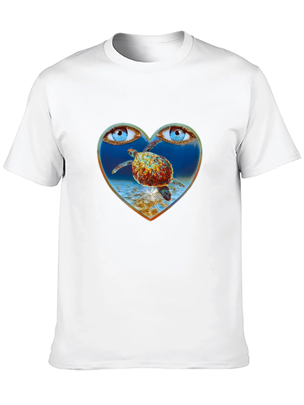 Turtle Eye Heart Graphic Tee product image 9