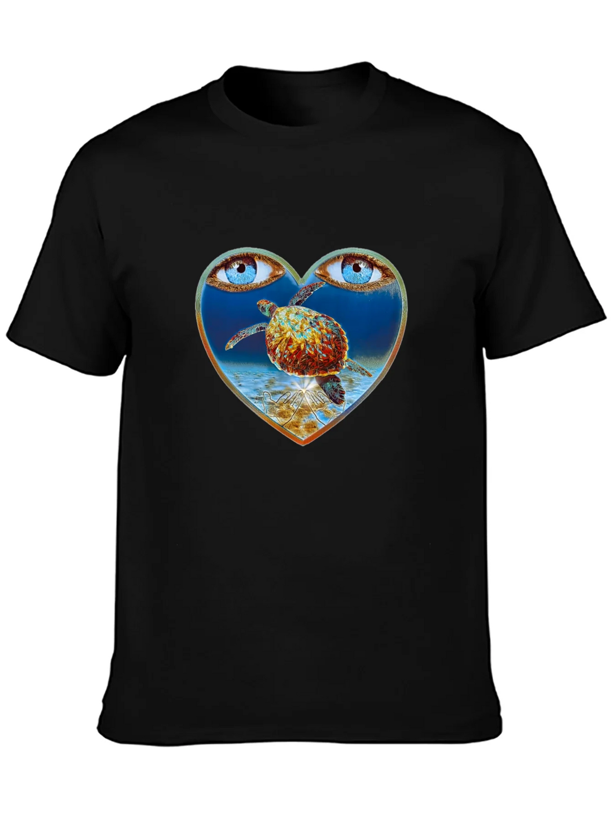 Turtle Eye Heart Graphic Tee product image 3
