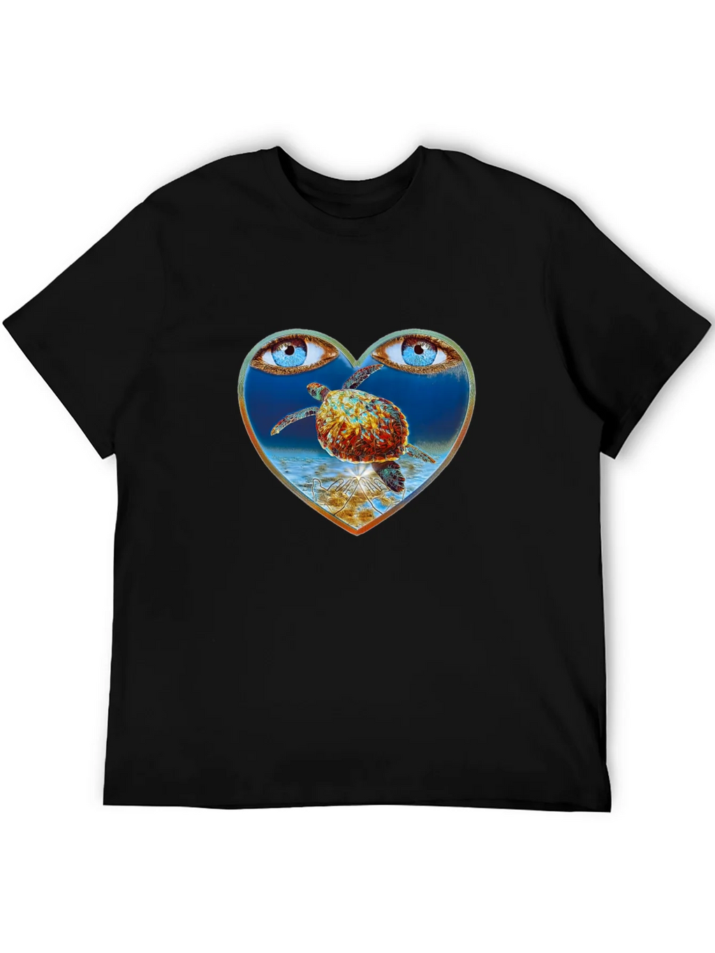 Turtle Eye Heart Graphic Tee product image 5