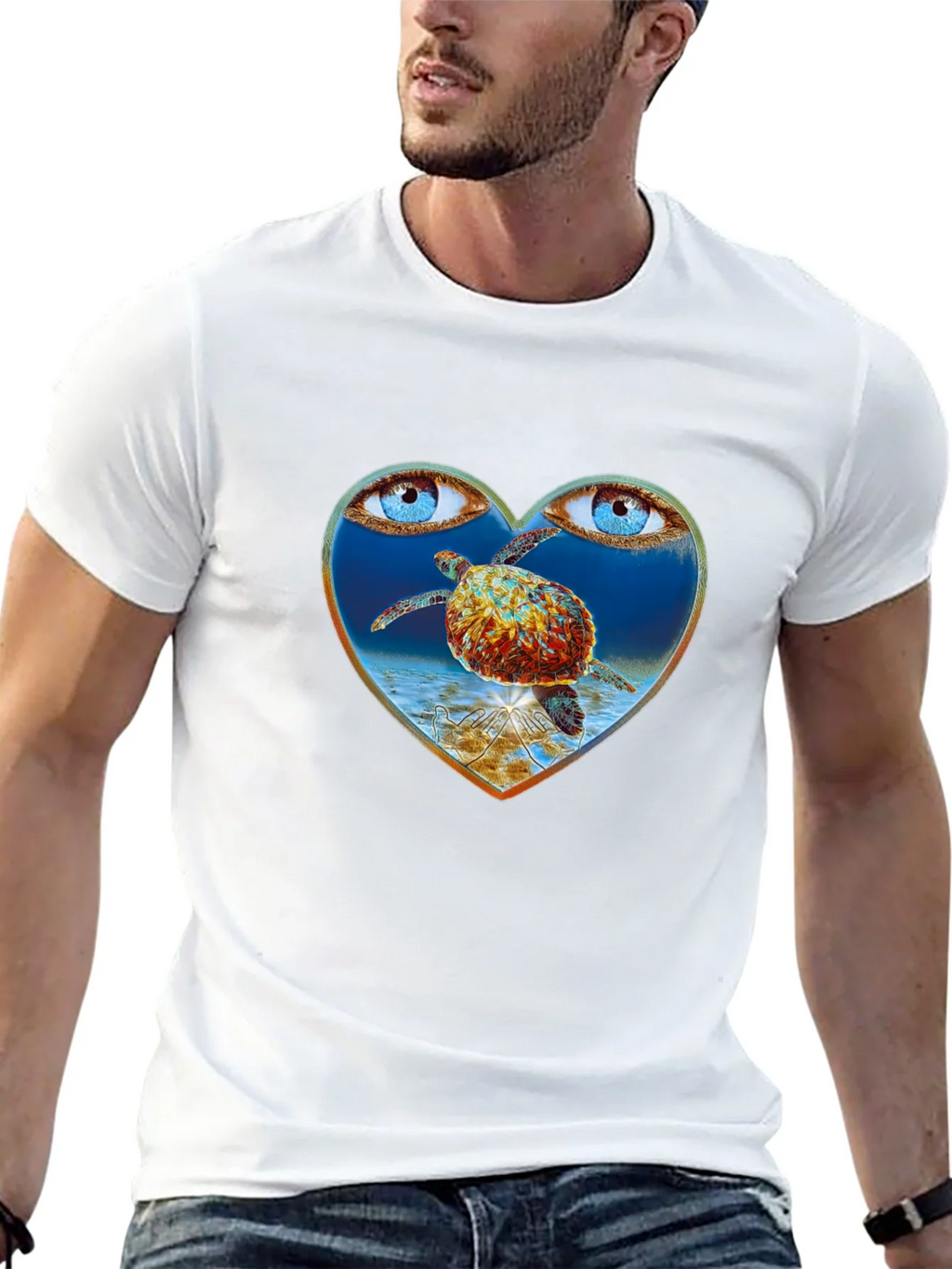 Turtle Eye Heart Graphic Tee product image 12