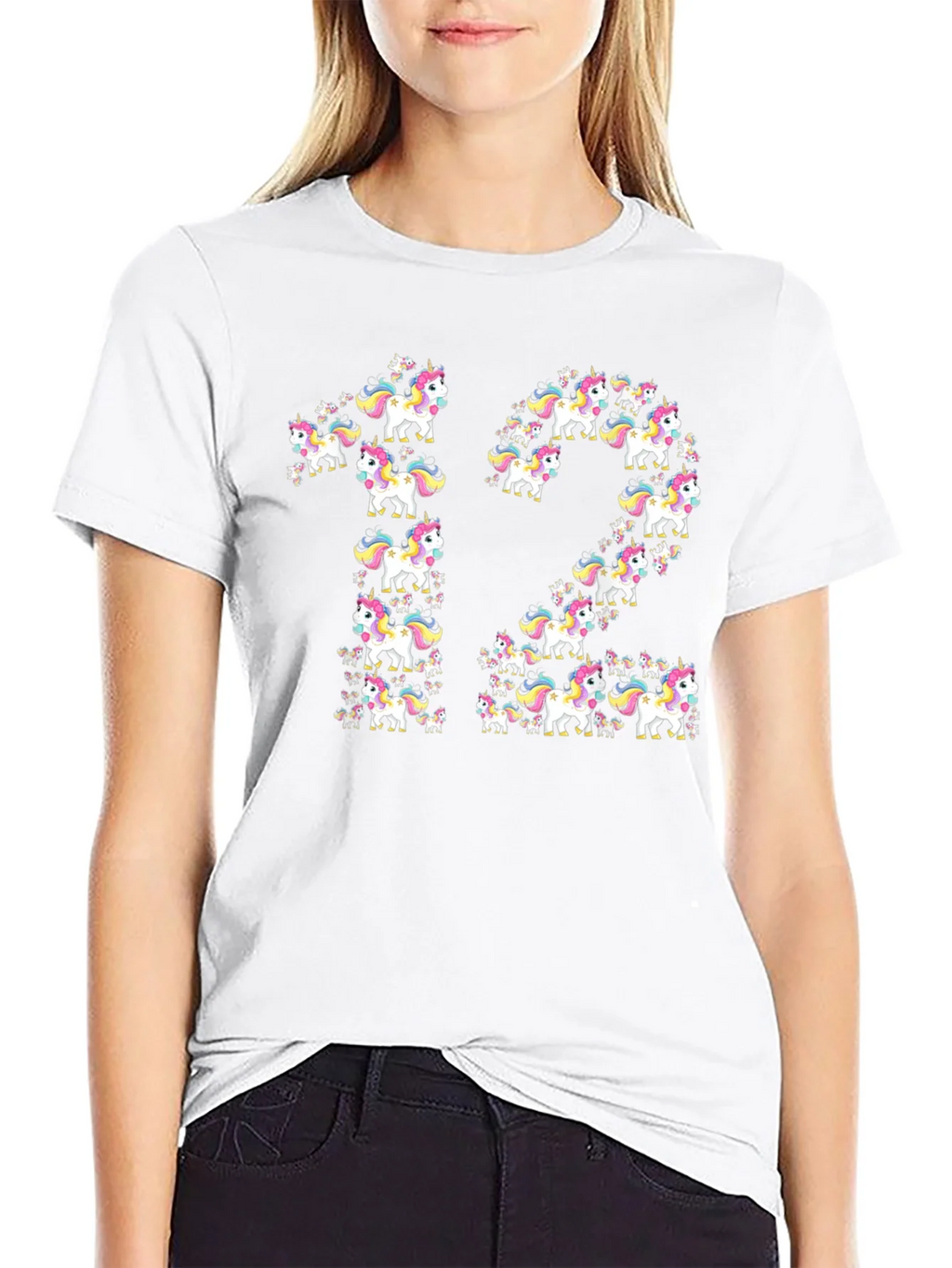Unicorn 12th Birthday T-Shirt - Black product image 8