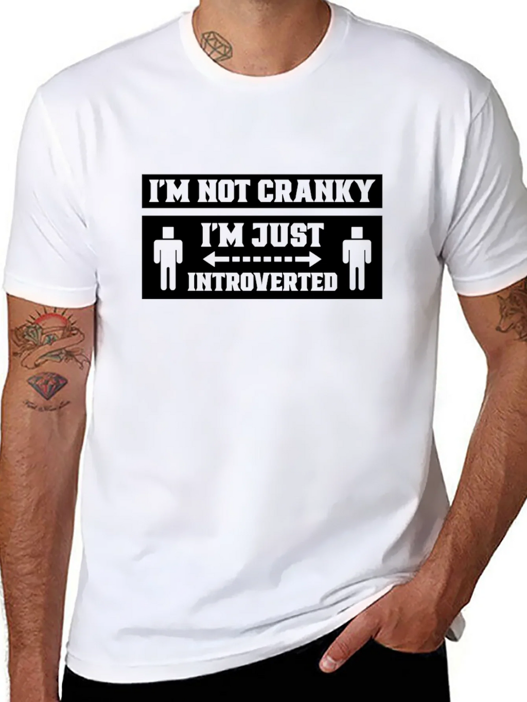Introverted Humor Graphic Tee product image 5