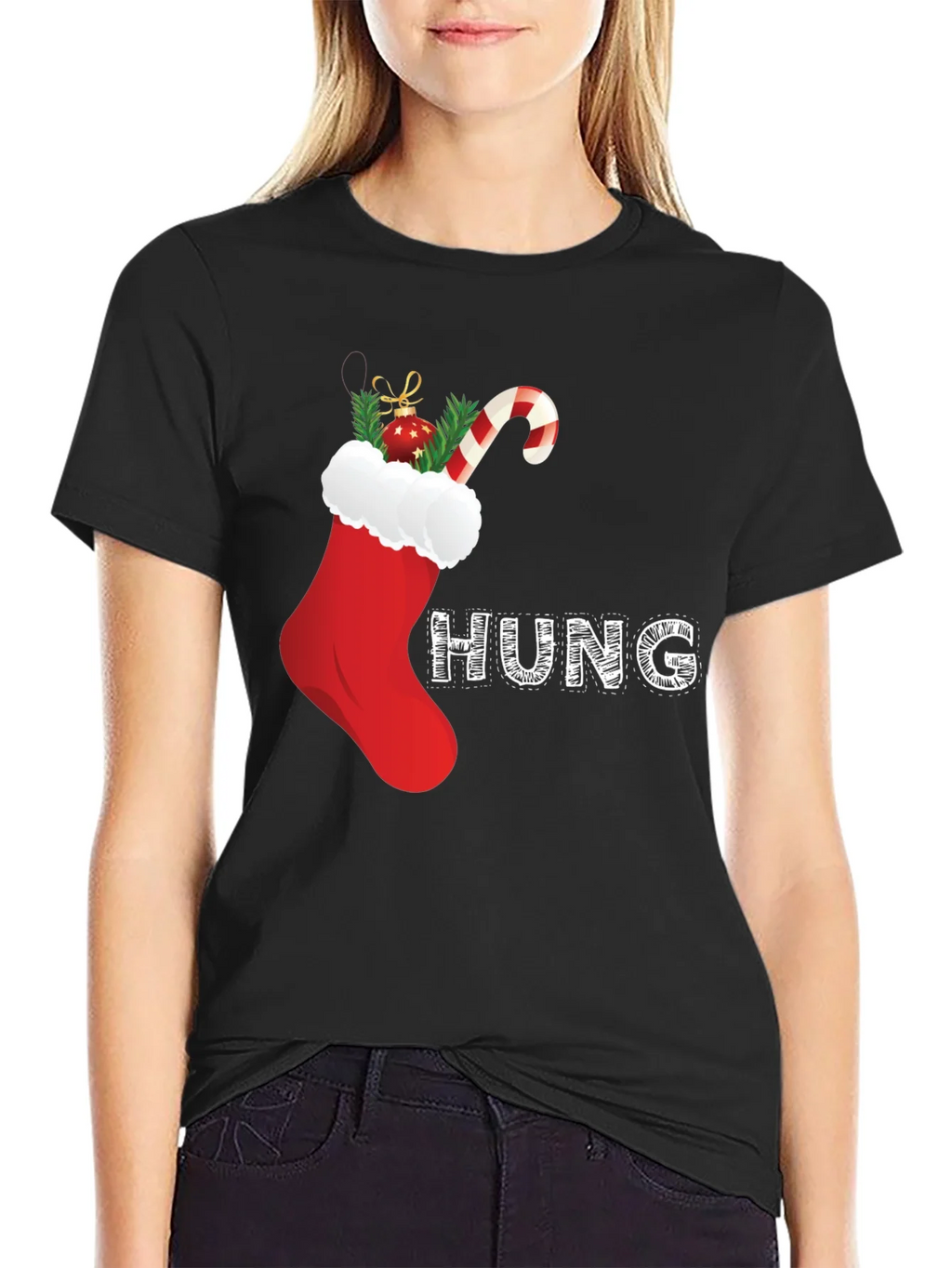 Festive Christmas Stocking T-Shirt product image 1