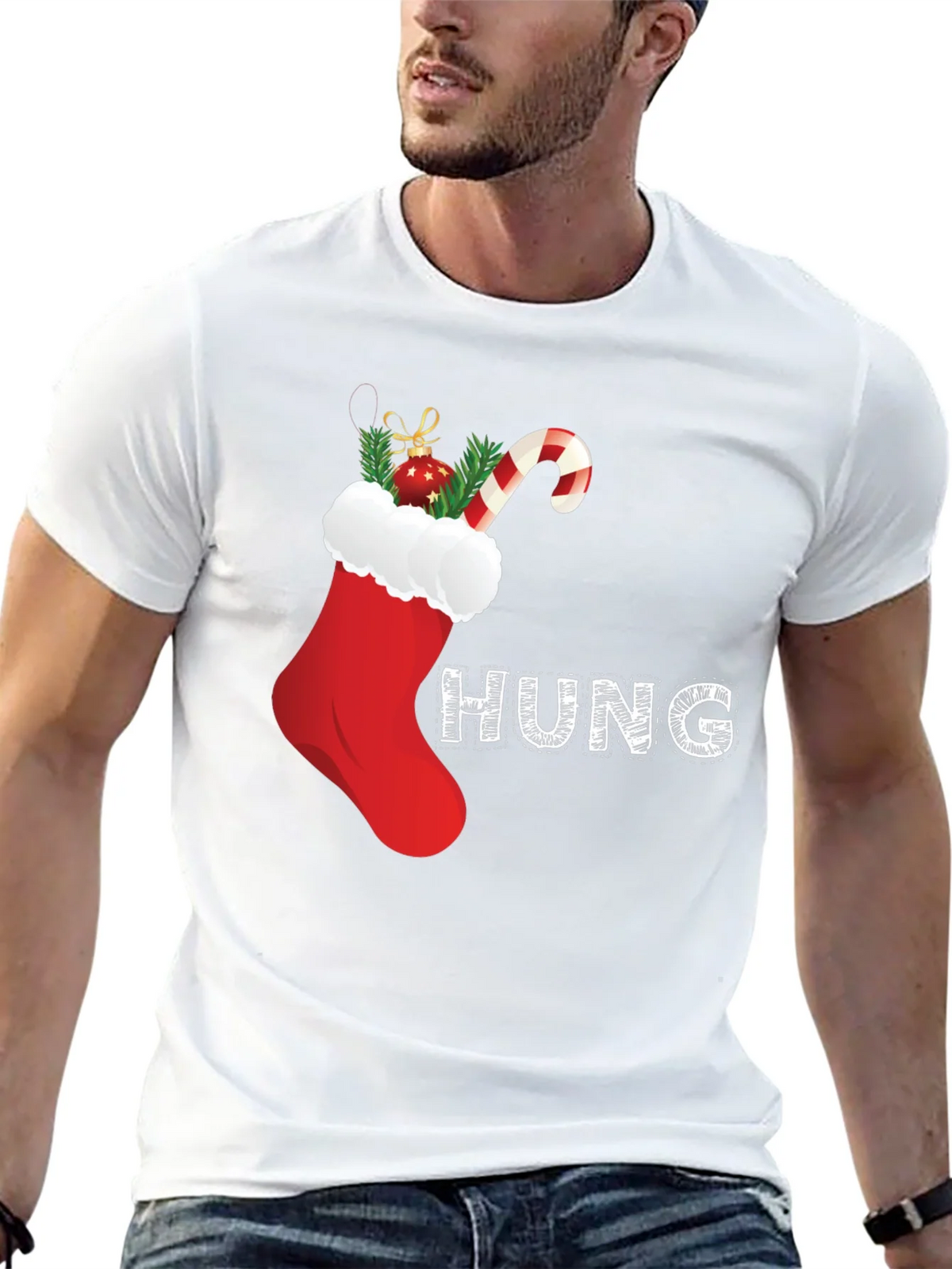 Festive Christmas Stocking T-Shirt product image 6