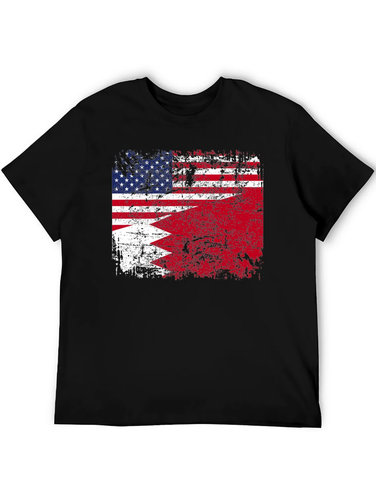 USA Bahrain Flag Graphic T-Shirt product image 3