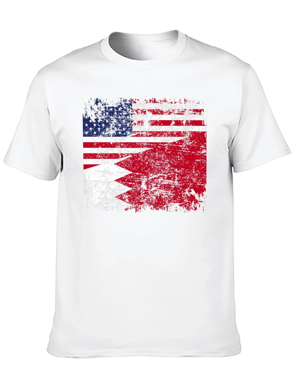 USA Bahrain Flag Graphic T-Shirt product image 5