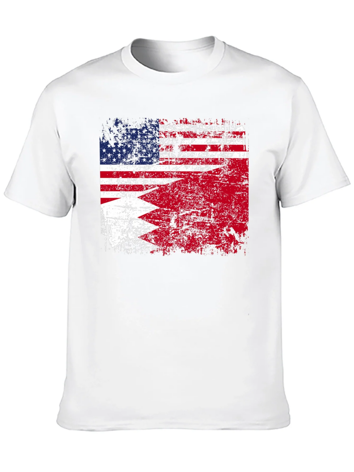USA Bahrain Flag Graphic T-Shirt product image 5