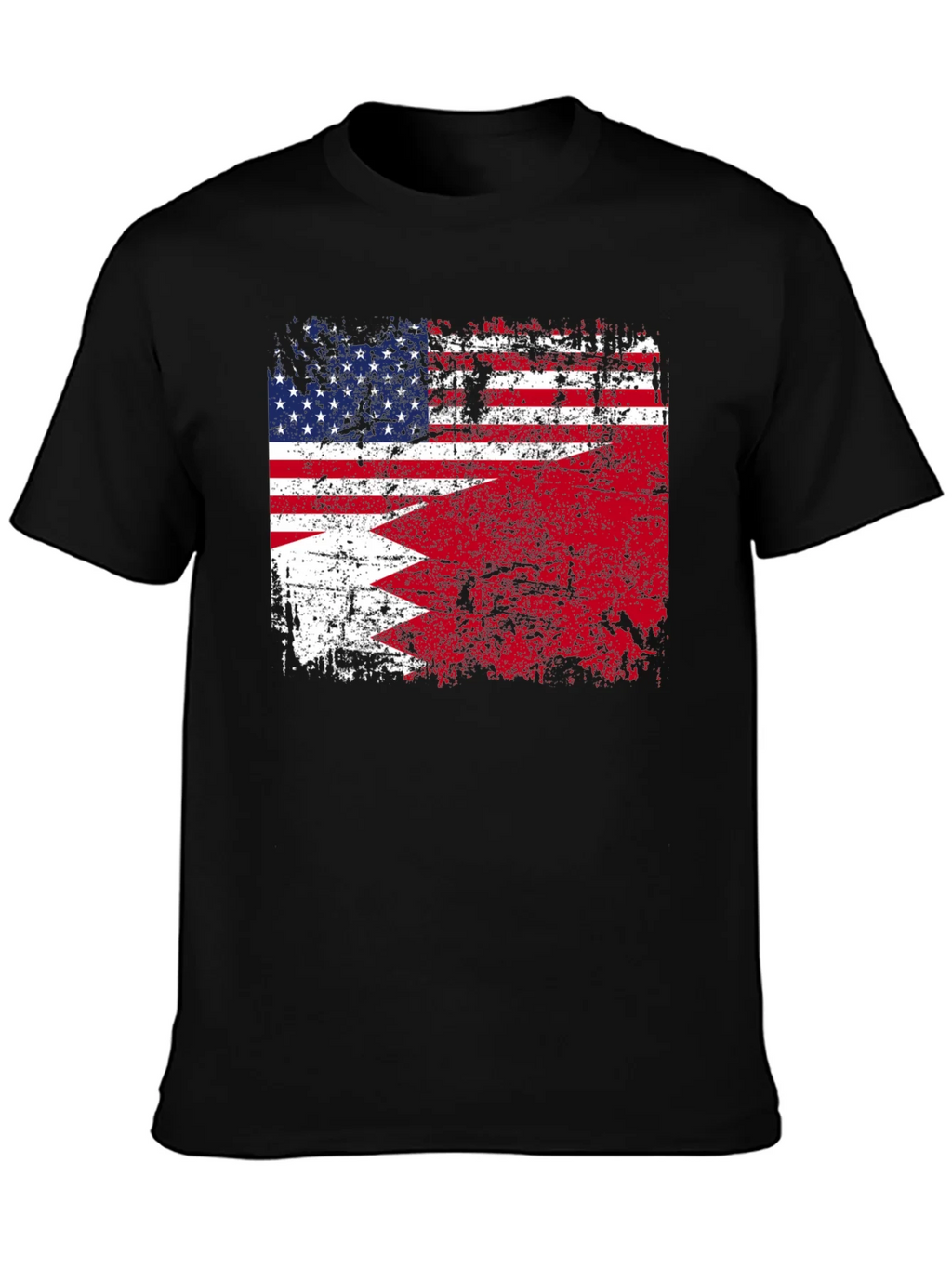 USA Bahrain Flag Graphic T-Shirt product image 2