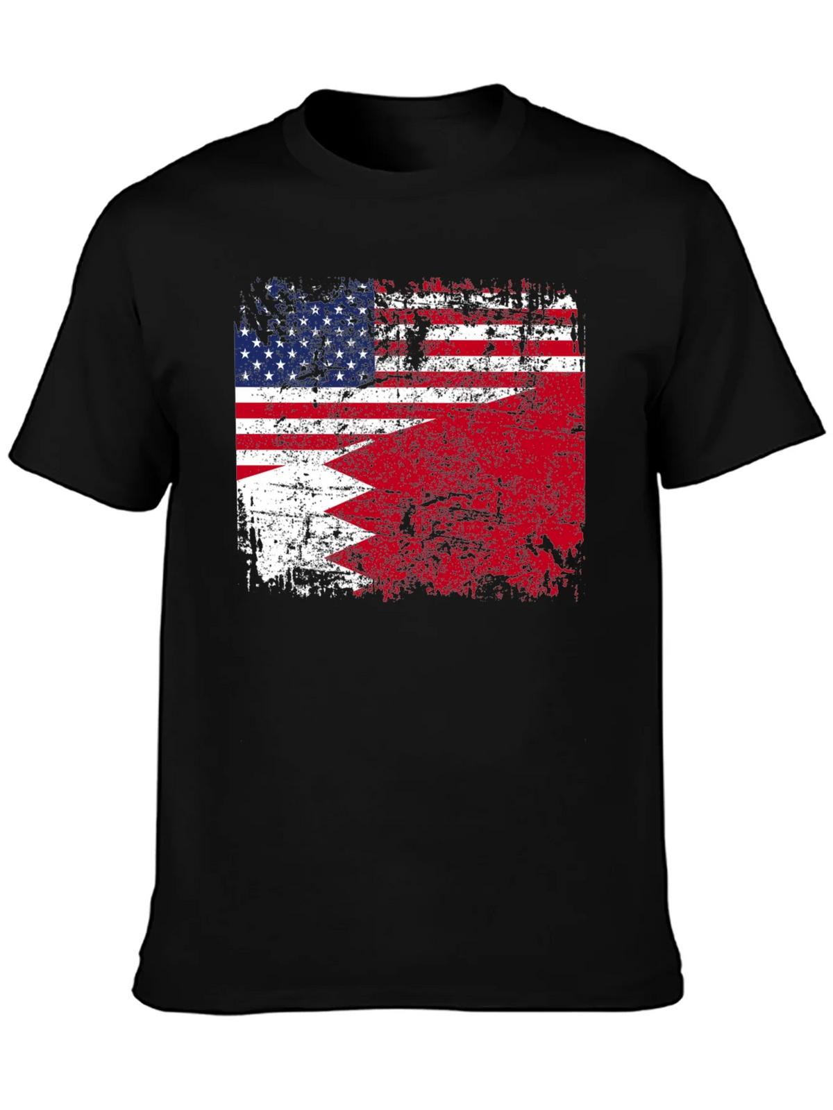 USA Bahrain Flag Graphic T-Shirt product image 2