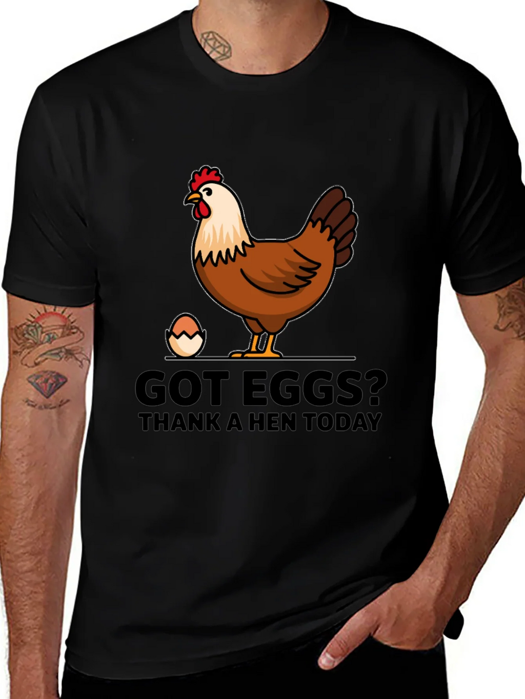 Got Eggs? Thank A Hen Today Graphic T-Shirt product image 1