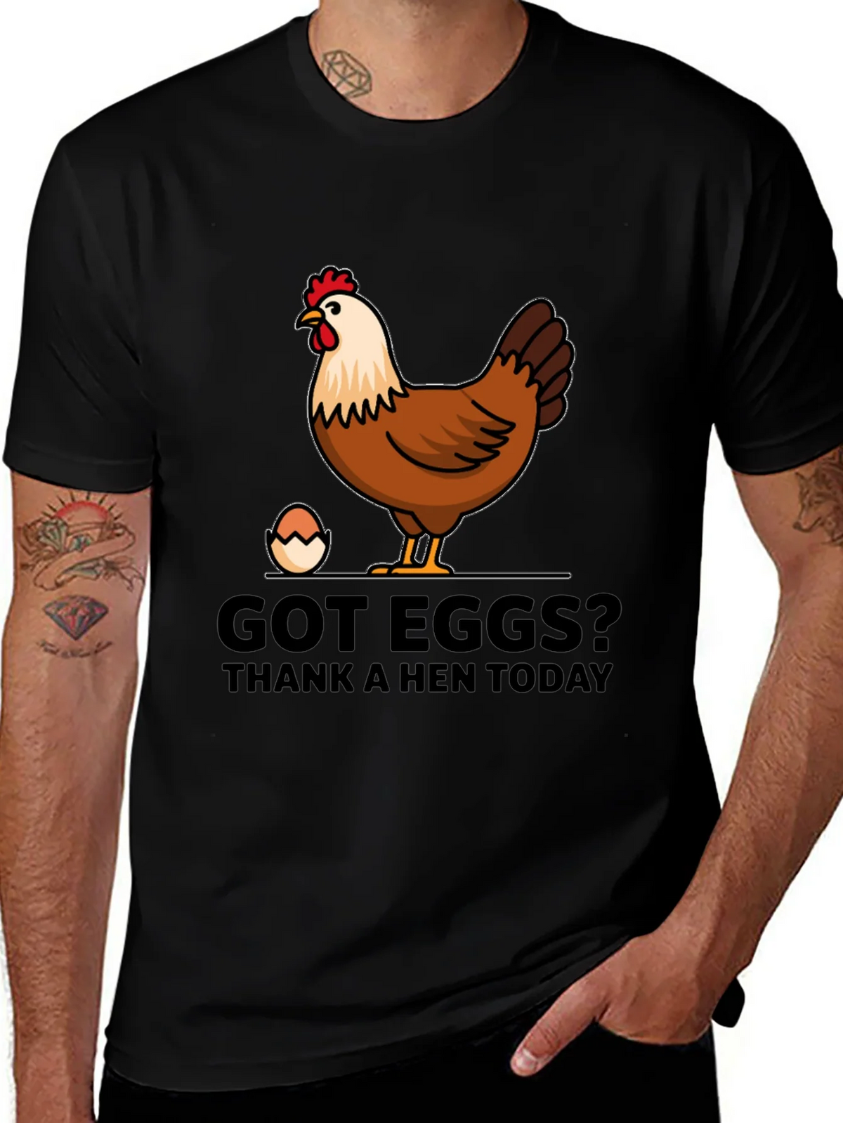Got Eggs? Thank A Hen Today Graphic T-Shirt product image 1