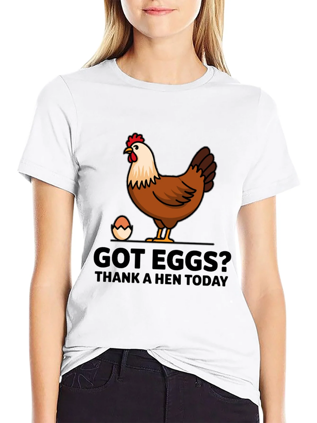 Got Eggs? Thank A Hen Today Graphic T-Shirt product image 6