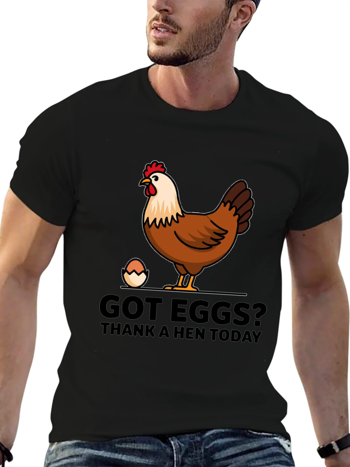Got Eggs? Thank A Hen Today Graphic T-Shirt product image 5