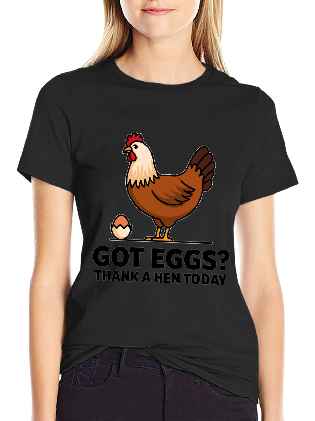 Got Eggs? Thank A Hen Today Graphic T-Shirt product image 2
