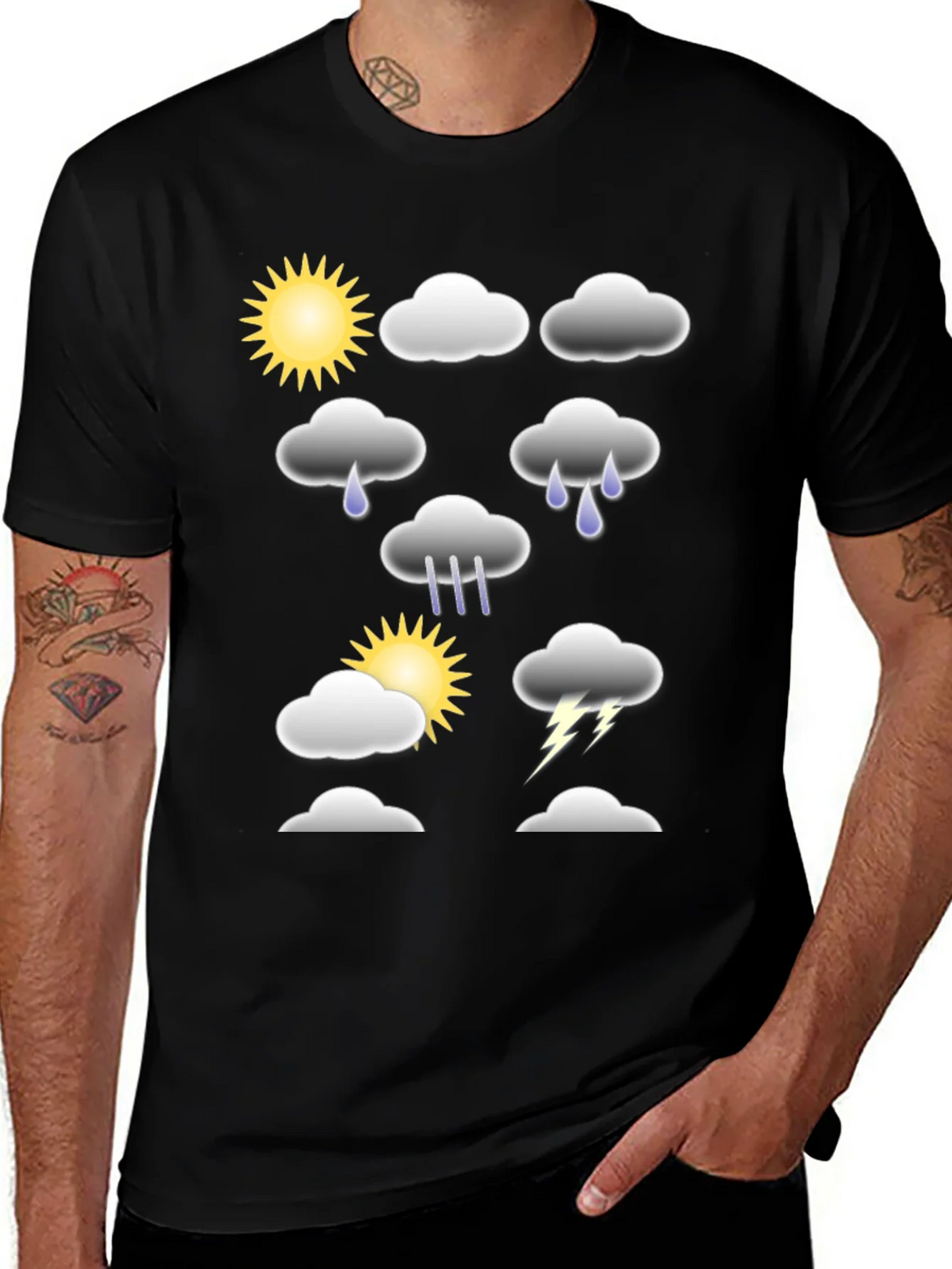 Weather Graphic T-Shirt - Fun Casual Tee product image 1