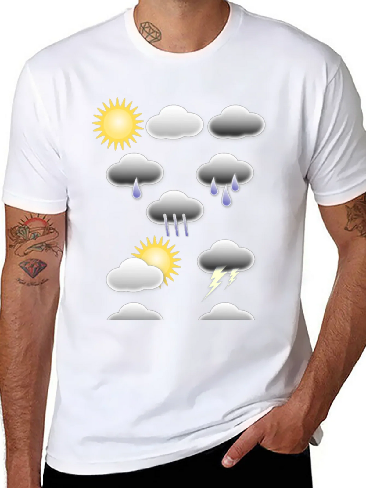 Weather Graphic T-Shirt - Fun Casual Tee product image 7